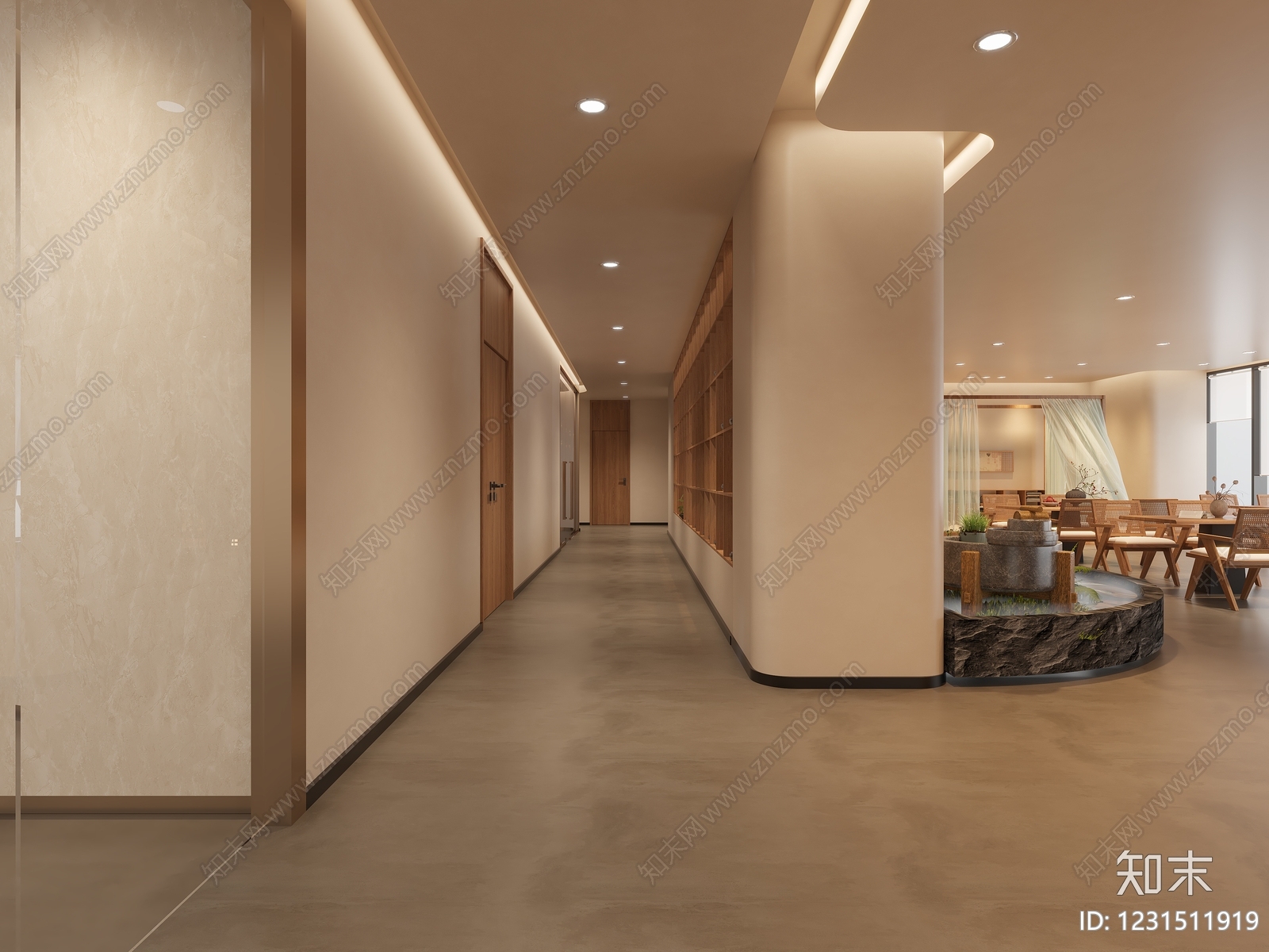 新中式美容院3D模型下载【ID:1231511919】
