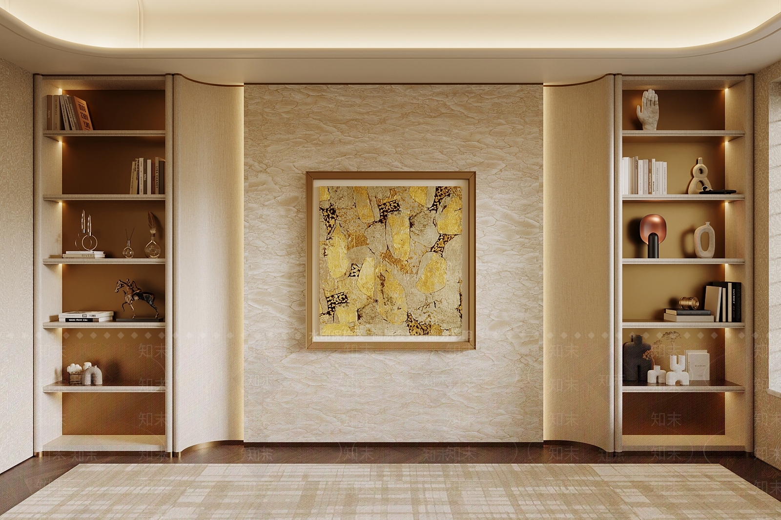 玄关背景墙3D模型下载【ID:1231513403】