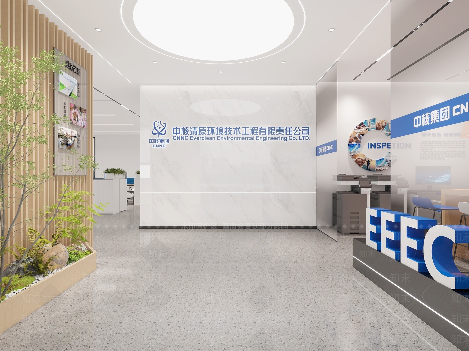 现代简约办公区3D模型下载【ID:1231514822】