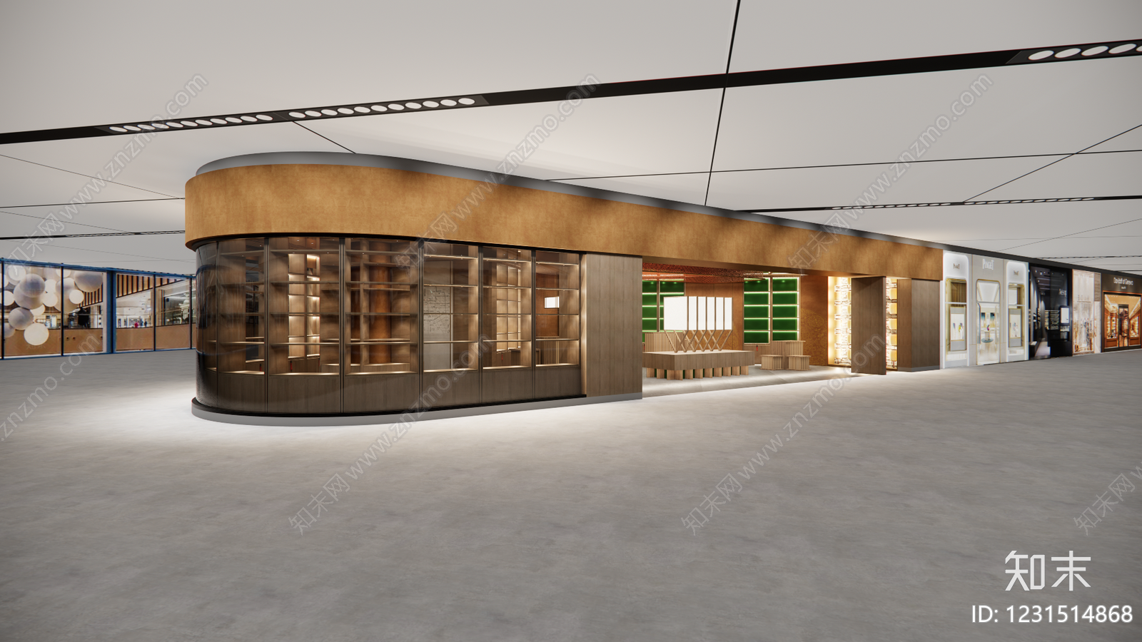 新中式茶叶店SU模型下载【ID:1231514868】