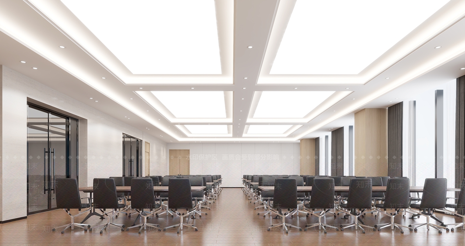 新中式会议室3D模型下载【ID:1231515062】