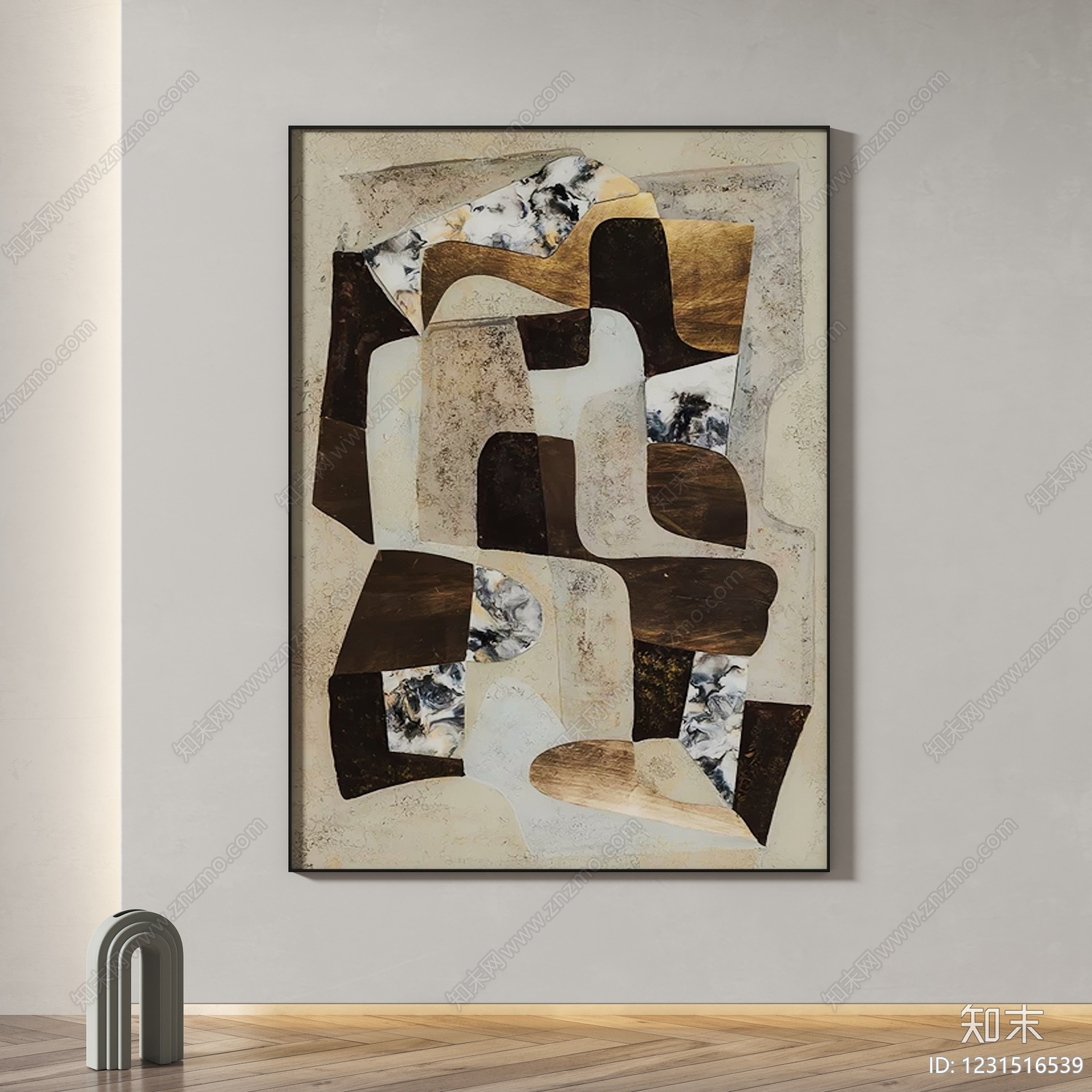 侘寂抽象挂画3D模型下载【ID:1231516539】