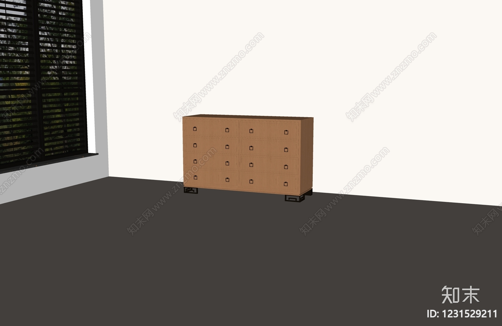 新中式斗柜SU模型下载【ID:1231529211】