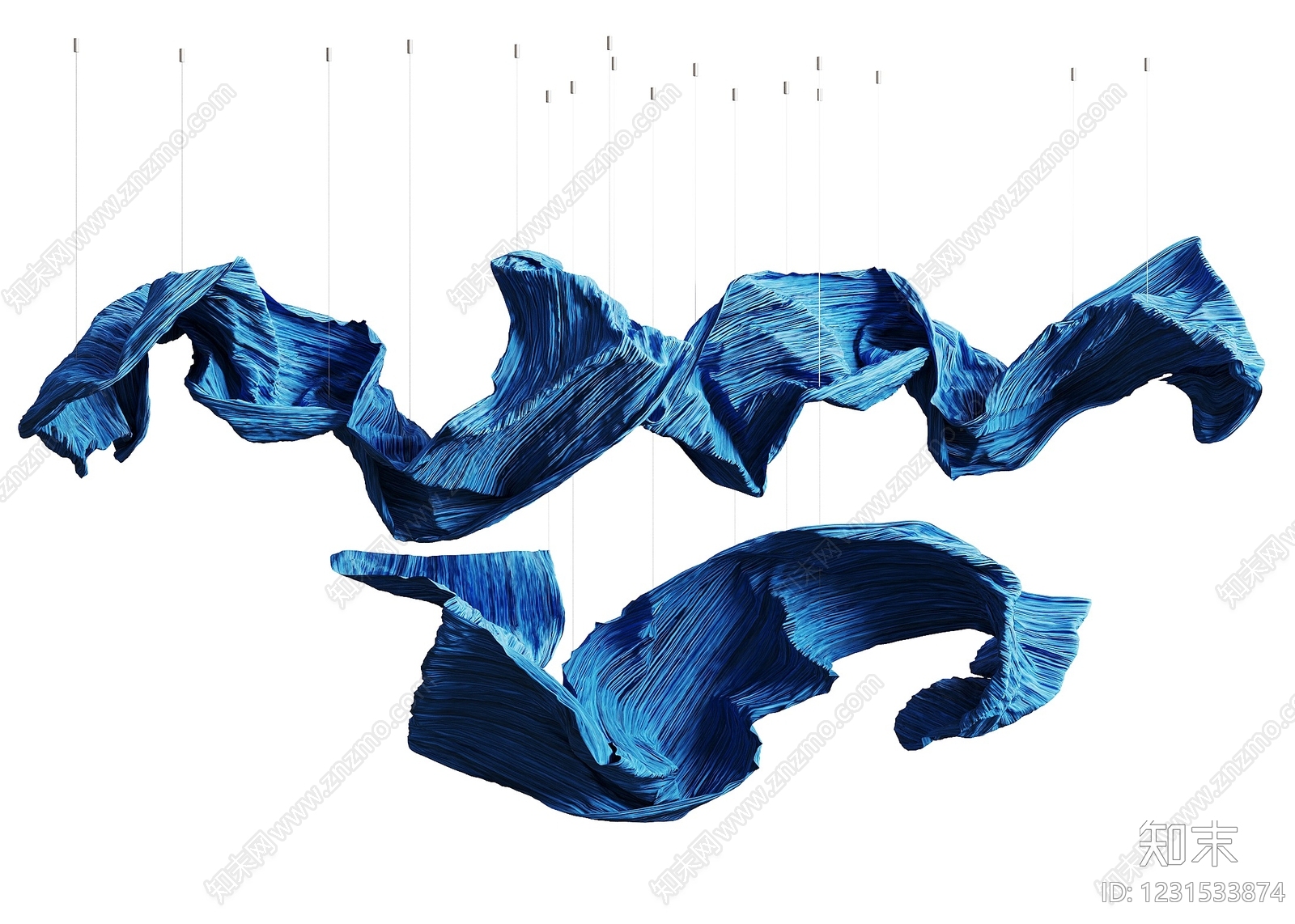 现代艺术装置3D模型下载【ID:1231533874】