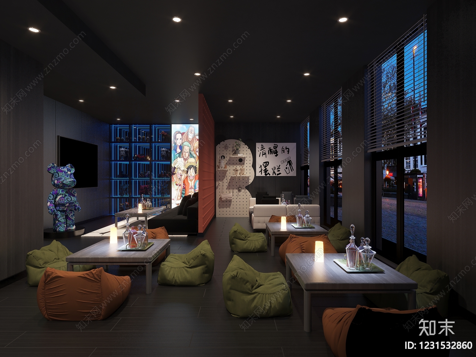 现代酒吧3D模型下载【ID:1231532860】