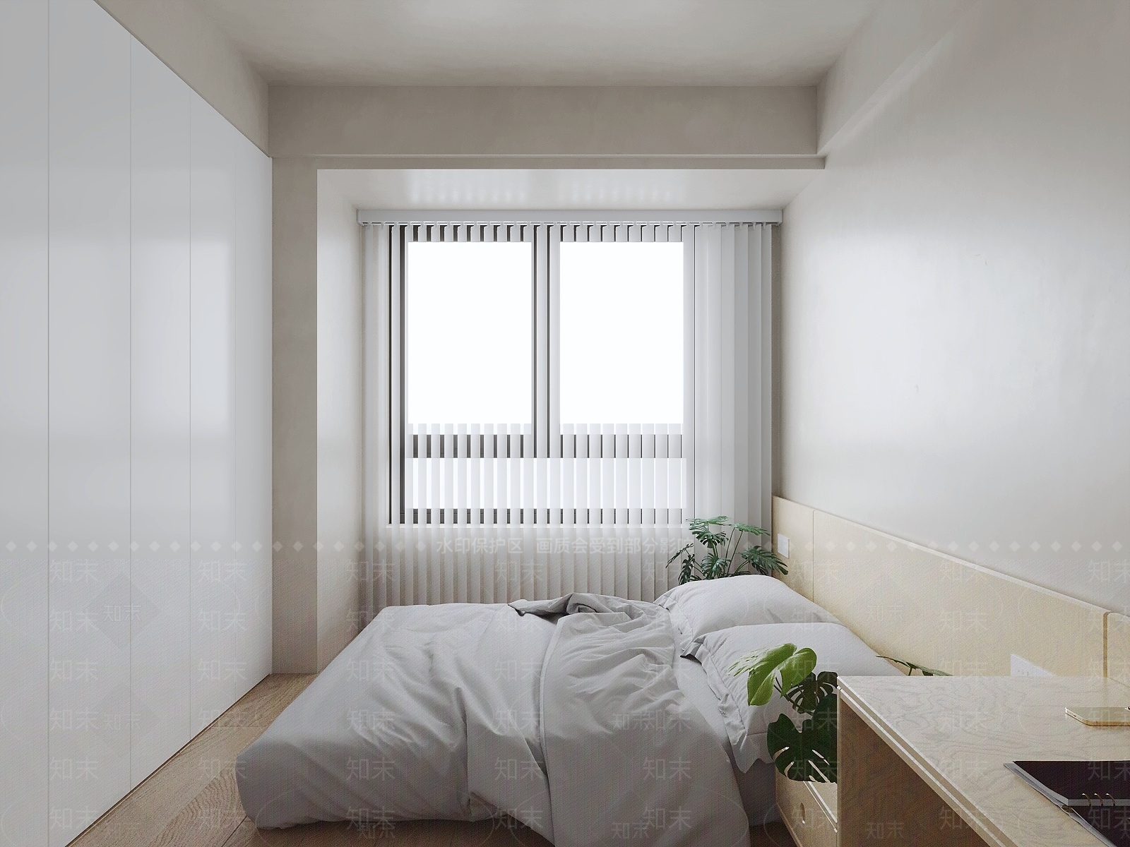极简家居卧室3D模型下载【ID:1231534677】