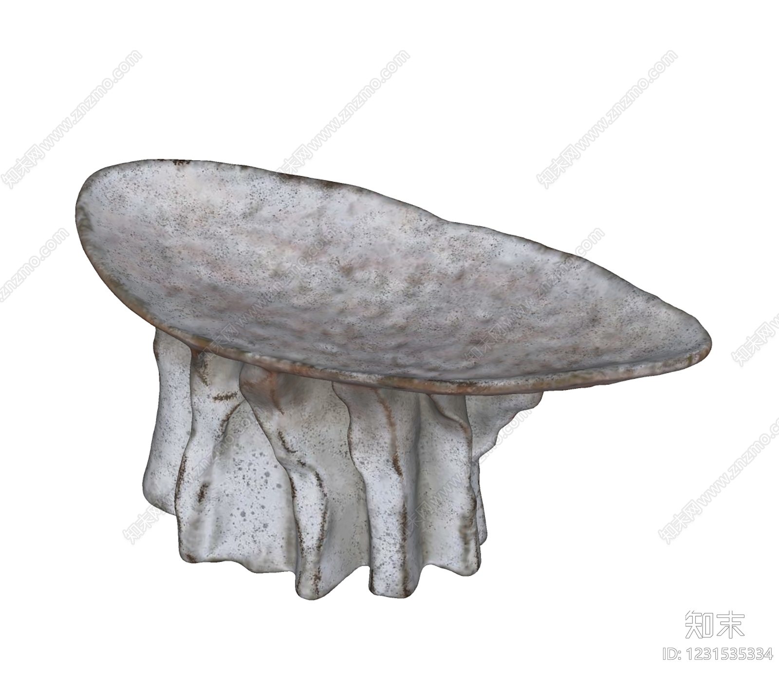侘寂沙发凳SU模型下载【ID:1231535334】