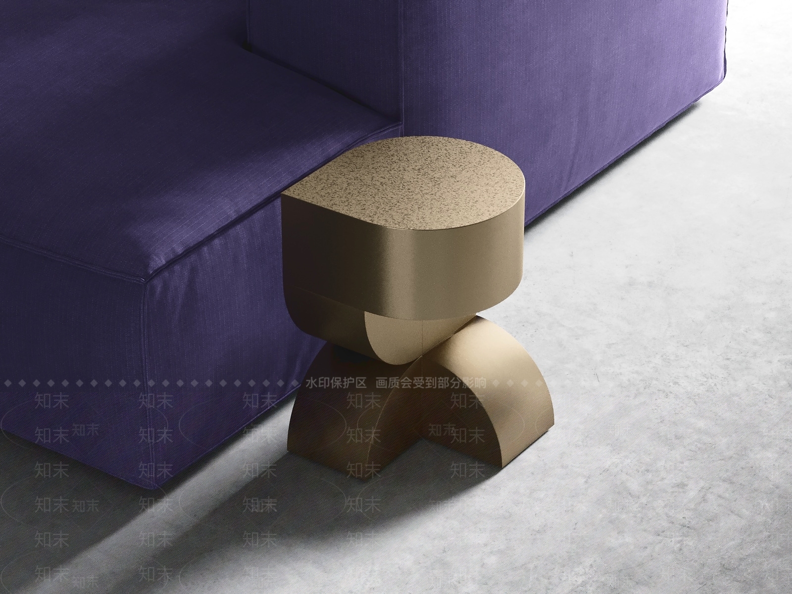 轻奢边几3D模型下载【ID:1231536438】