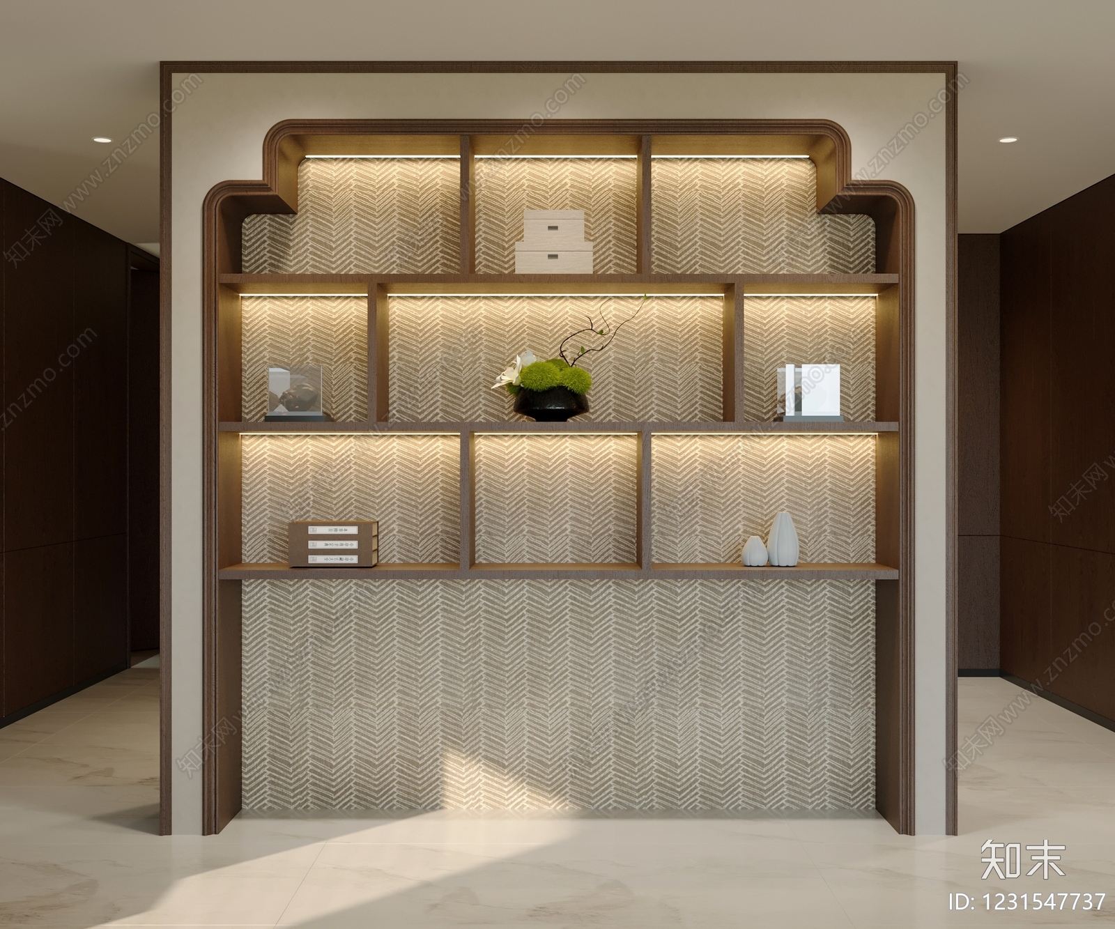 新中式其他柜子3D模型下载【ID:1231547737】