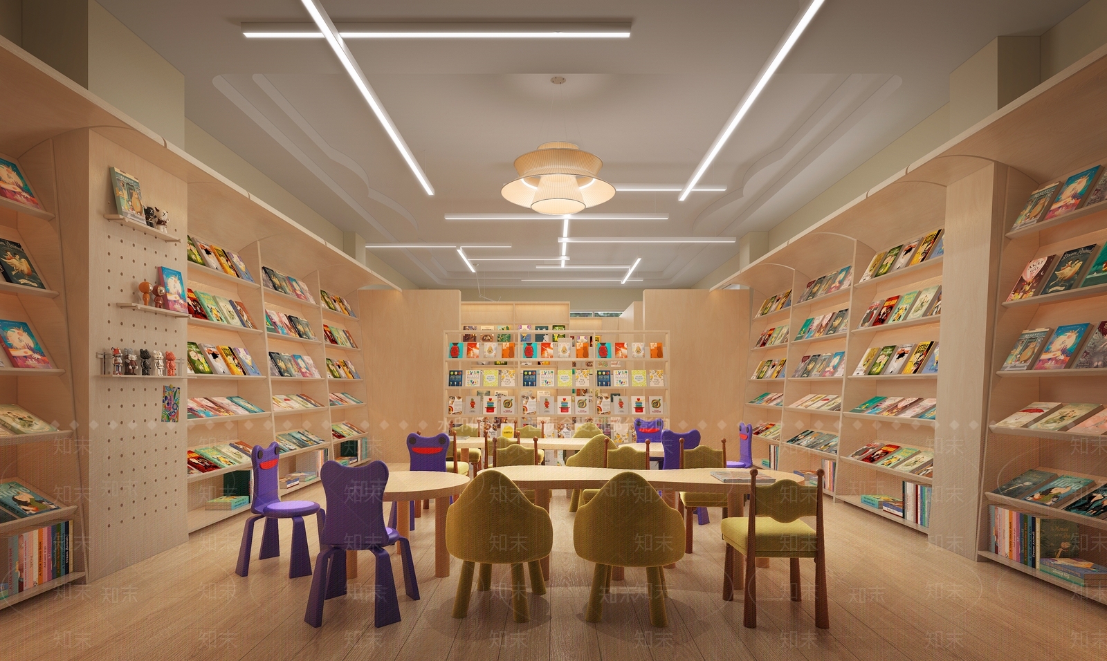 原木风书店3D模型下载【ID:1231549763】