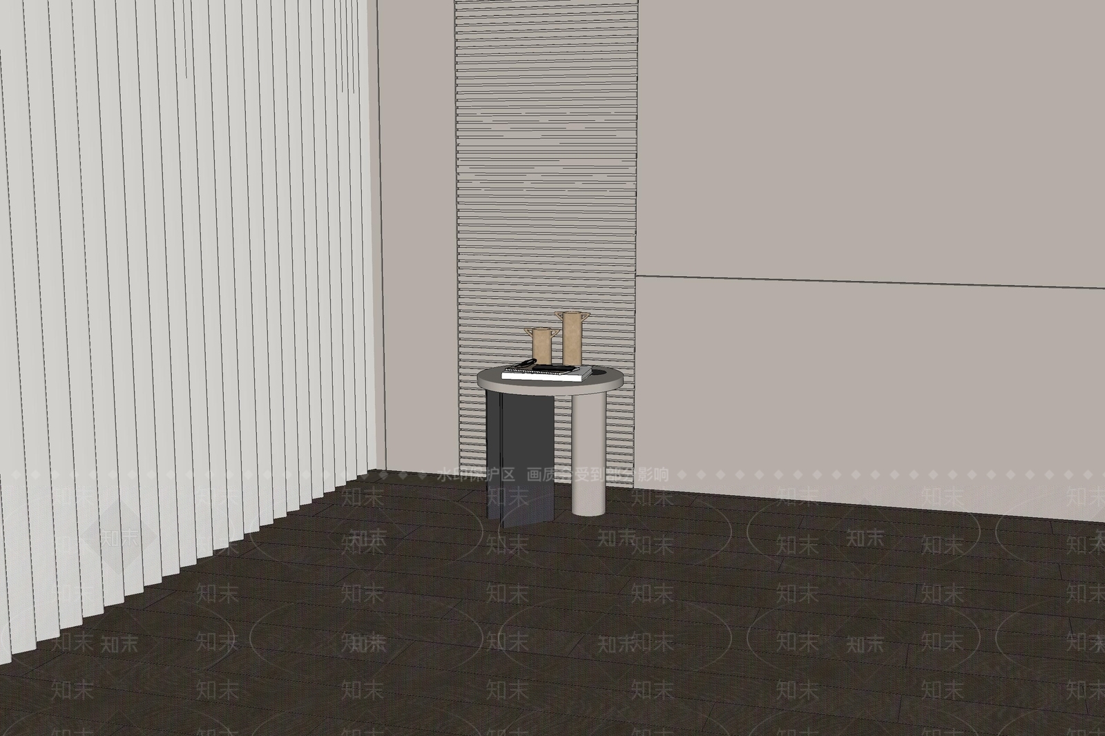 现代简约边几SU模型下载【ID:1231551159】