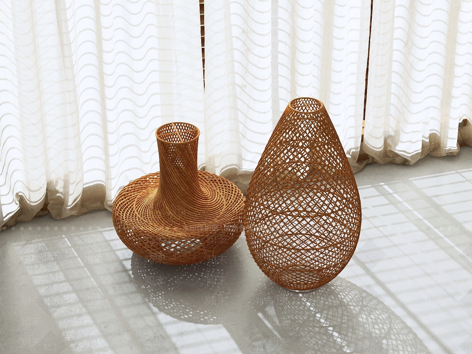 日式花瓶3D模型下载【ID:1231551962】