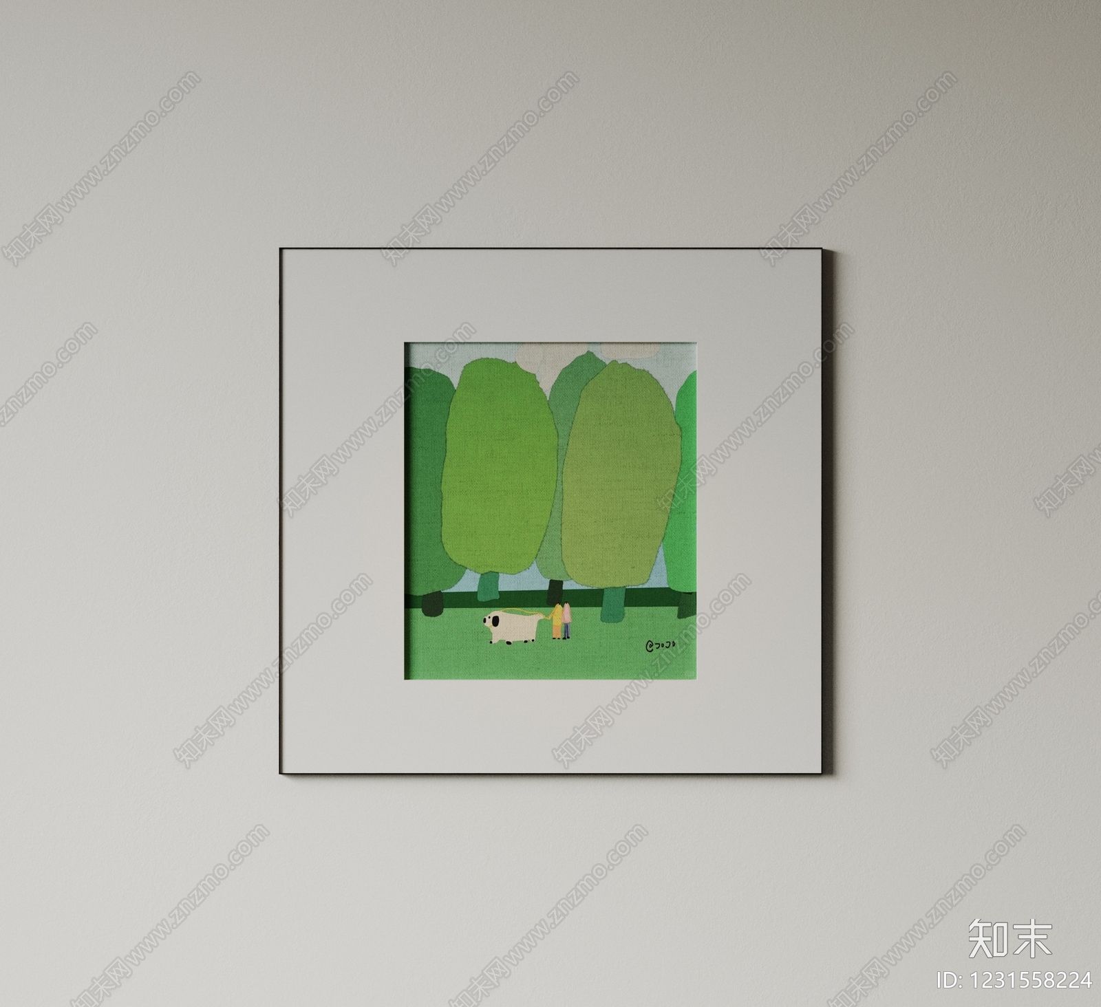 极简儿童挂画SU模型下载【ID:1231558224】