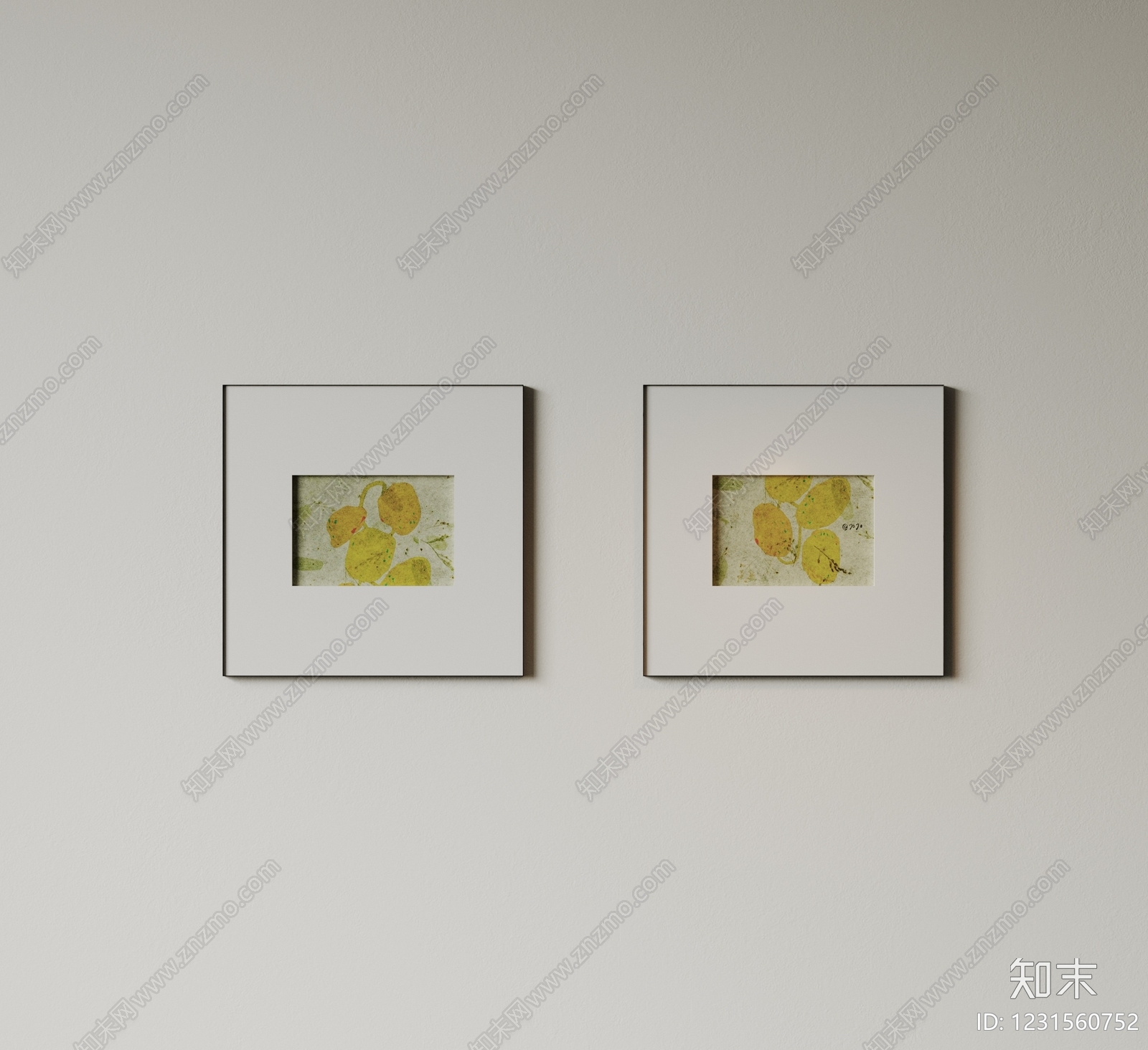 极简抽象挂画3D模型下载【ID:1231560752】