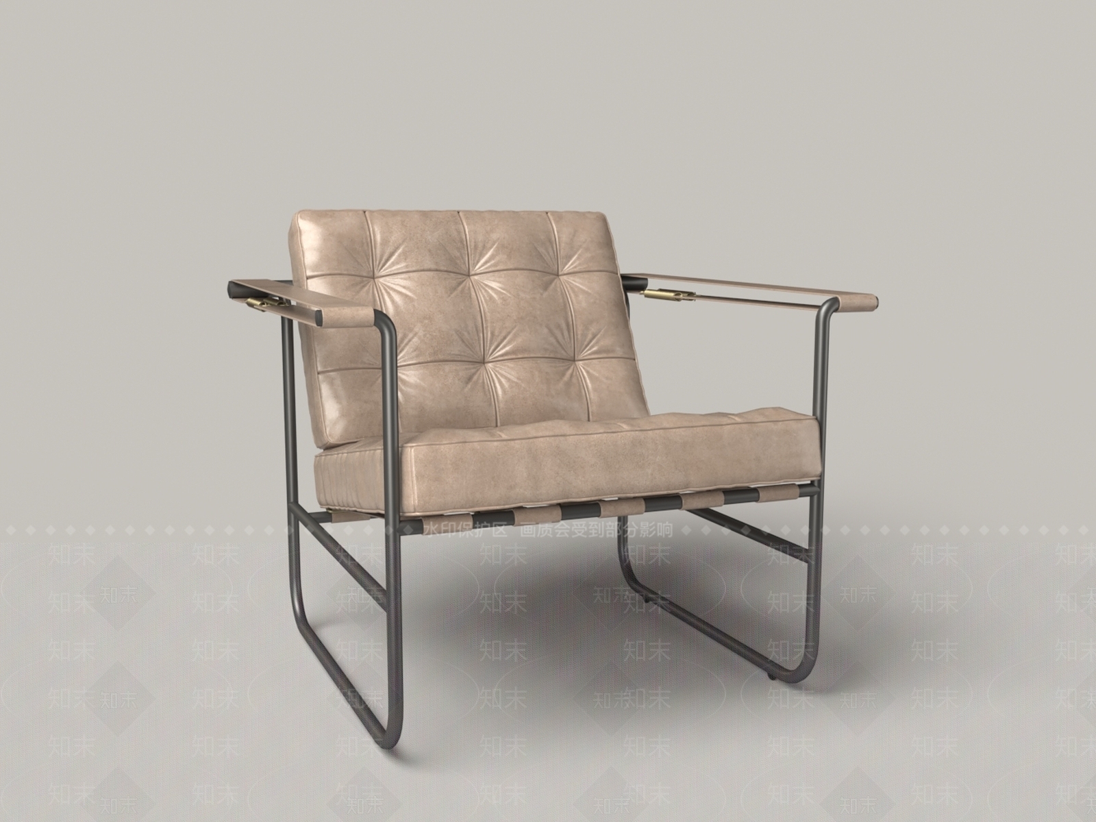 包豪斯休闲椅3D模型下载【ID:1231570288】