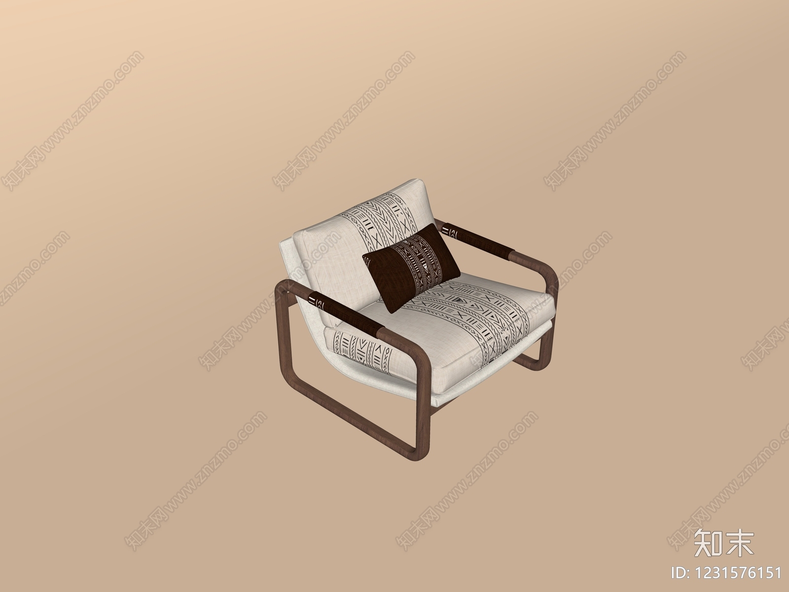 中古风休闲椅SU模型下载【ID:1231576151】