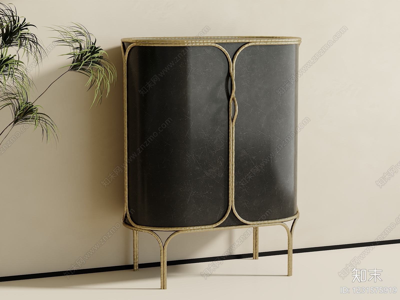 轻奢斗柜3D模型下载【ID:1231575919】