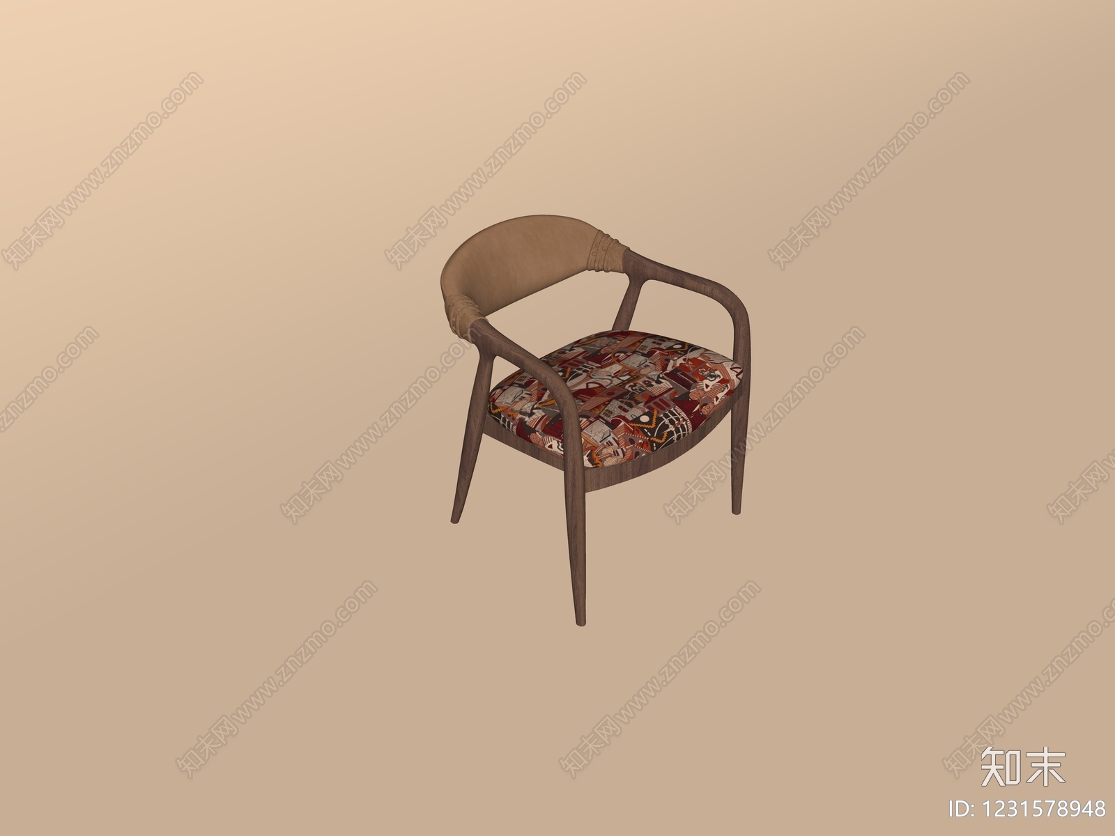 中古风休闲椅SU模型下载【ID:1231578948】