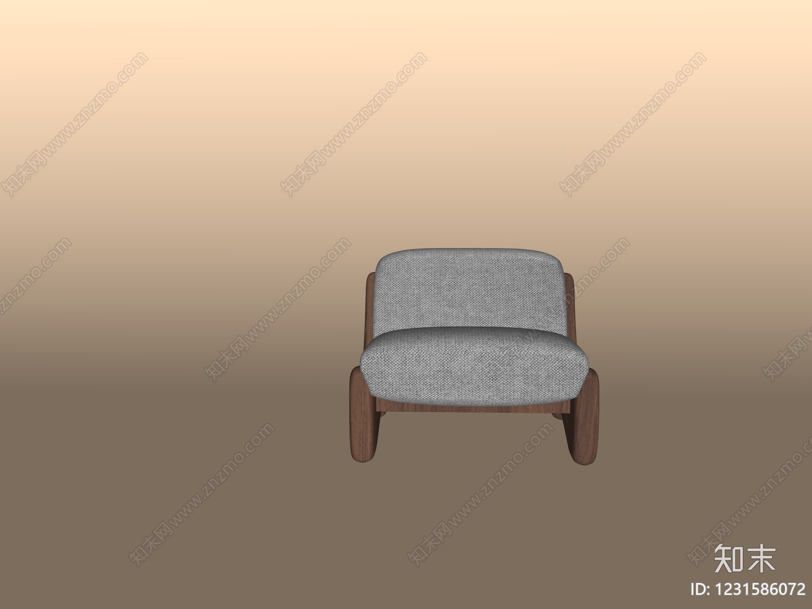 中古风休闲椅SU模型下载【ID:1231586072】