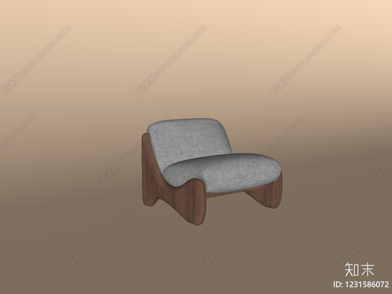 中古风休闲椅SU模型下载【ID:1231586072】