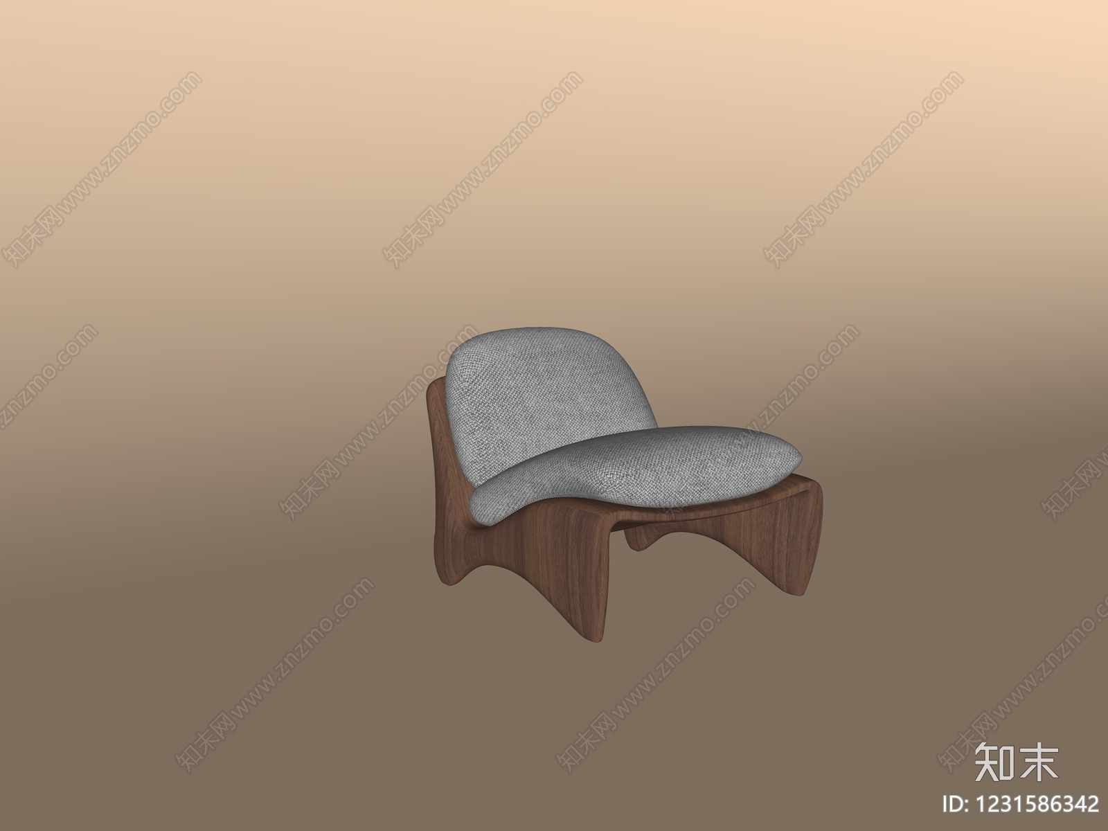 中古风休闲椅SU模型下载【ID:1231586342】