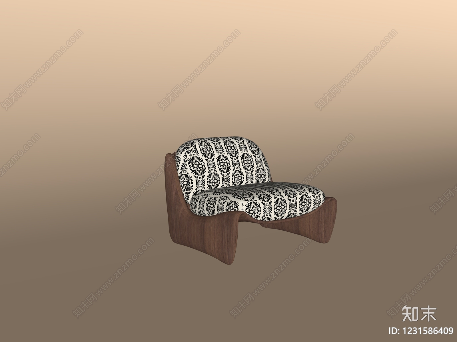 中古风休闲椅SU模型下载【ID:1231586409】