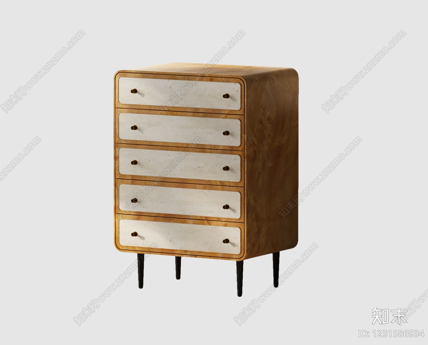 中古风斗柜SU模型下载【ID:1231586934】