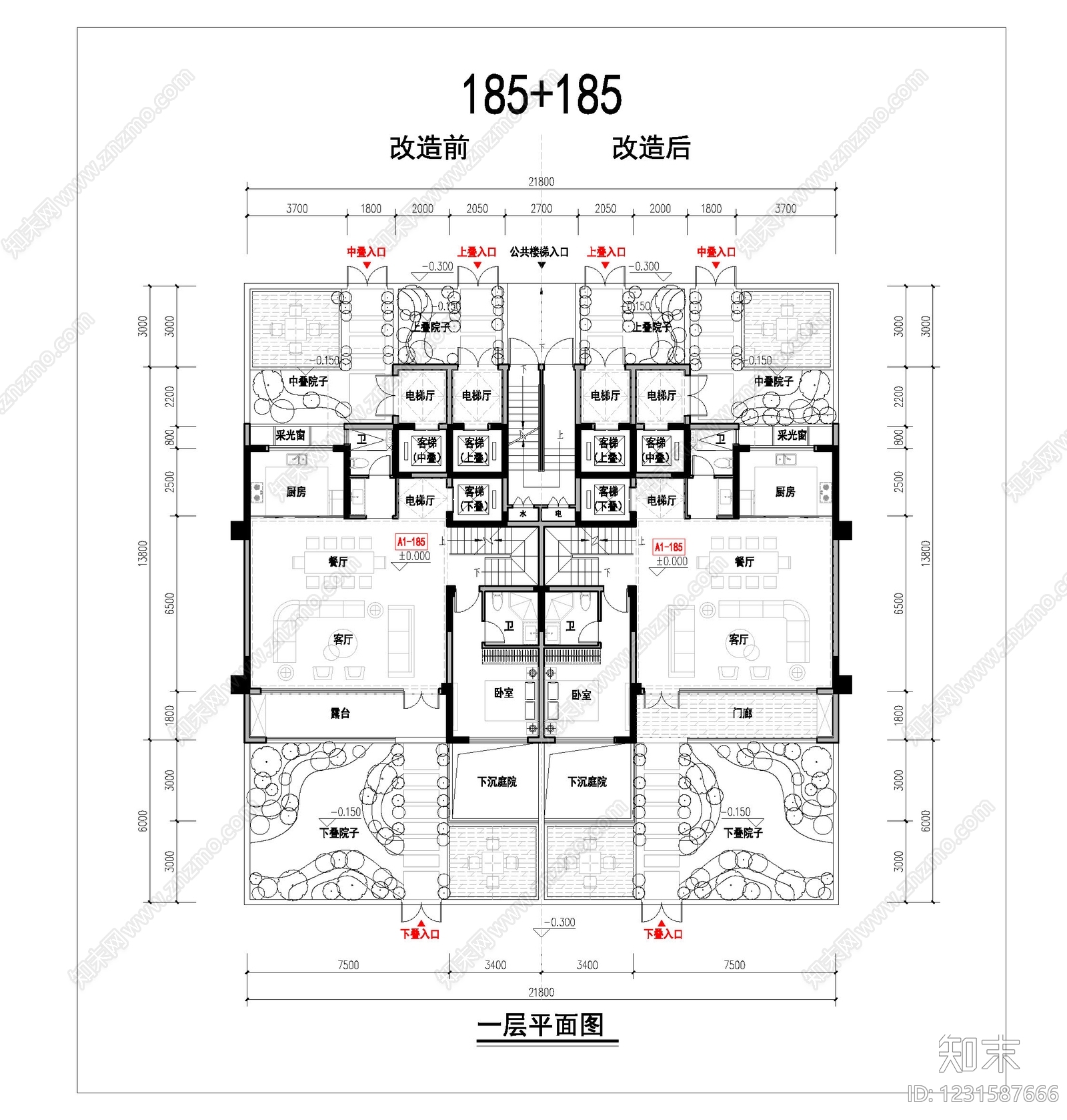 多层住宅cad施工图下载【ID:1231587666】