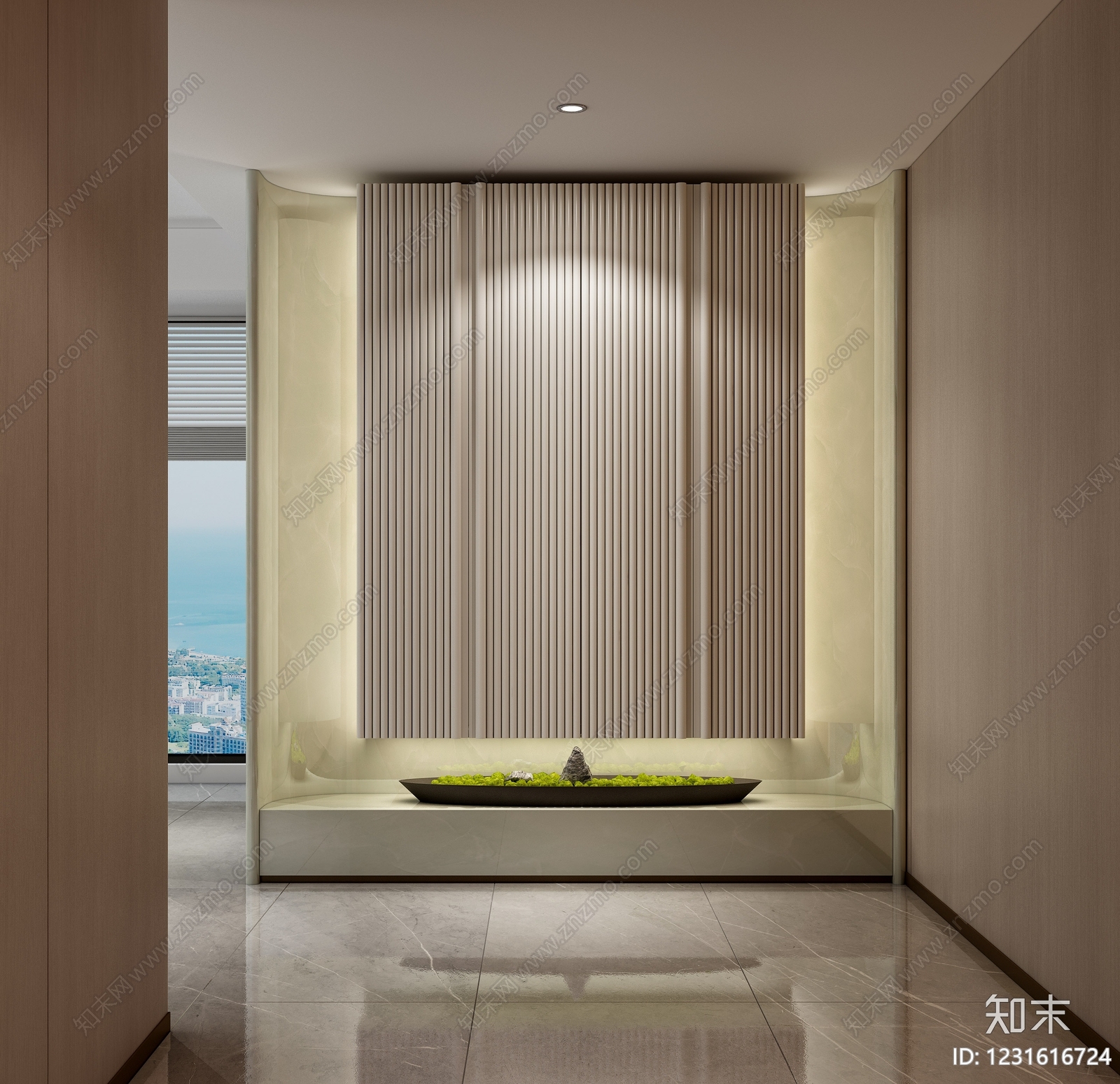 新中式玄关SU模型下载【ID:1231616724】
