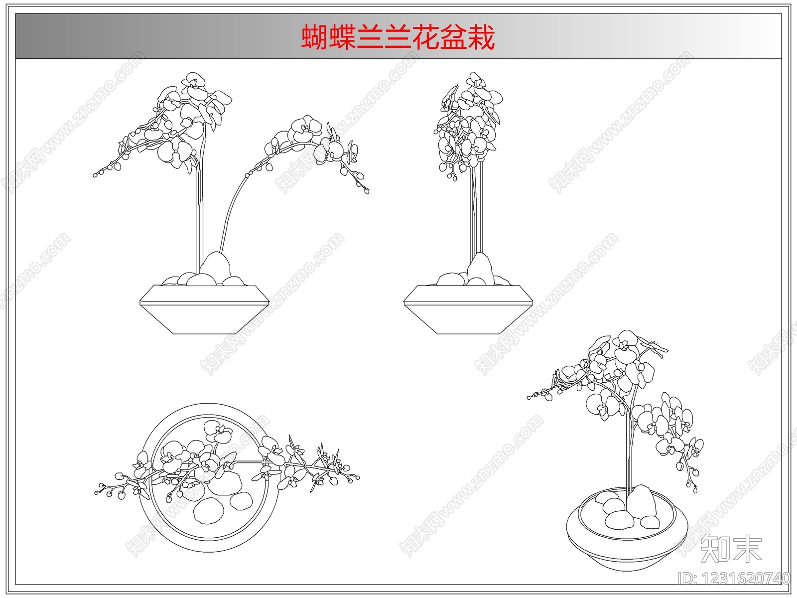 综合植物图库cad施工图下载【ID:1231620740】