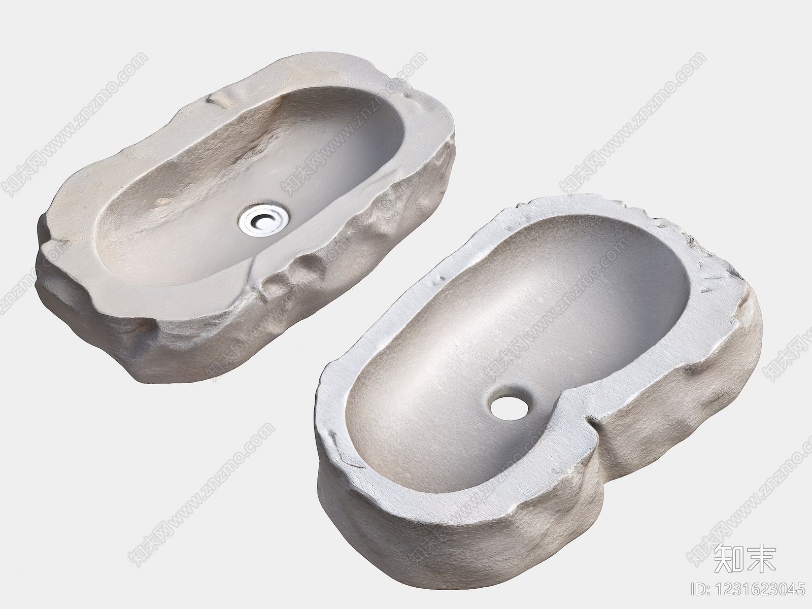 侘寂台盆3D模型下载【ID:1231623045】
