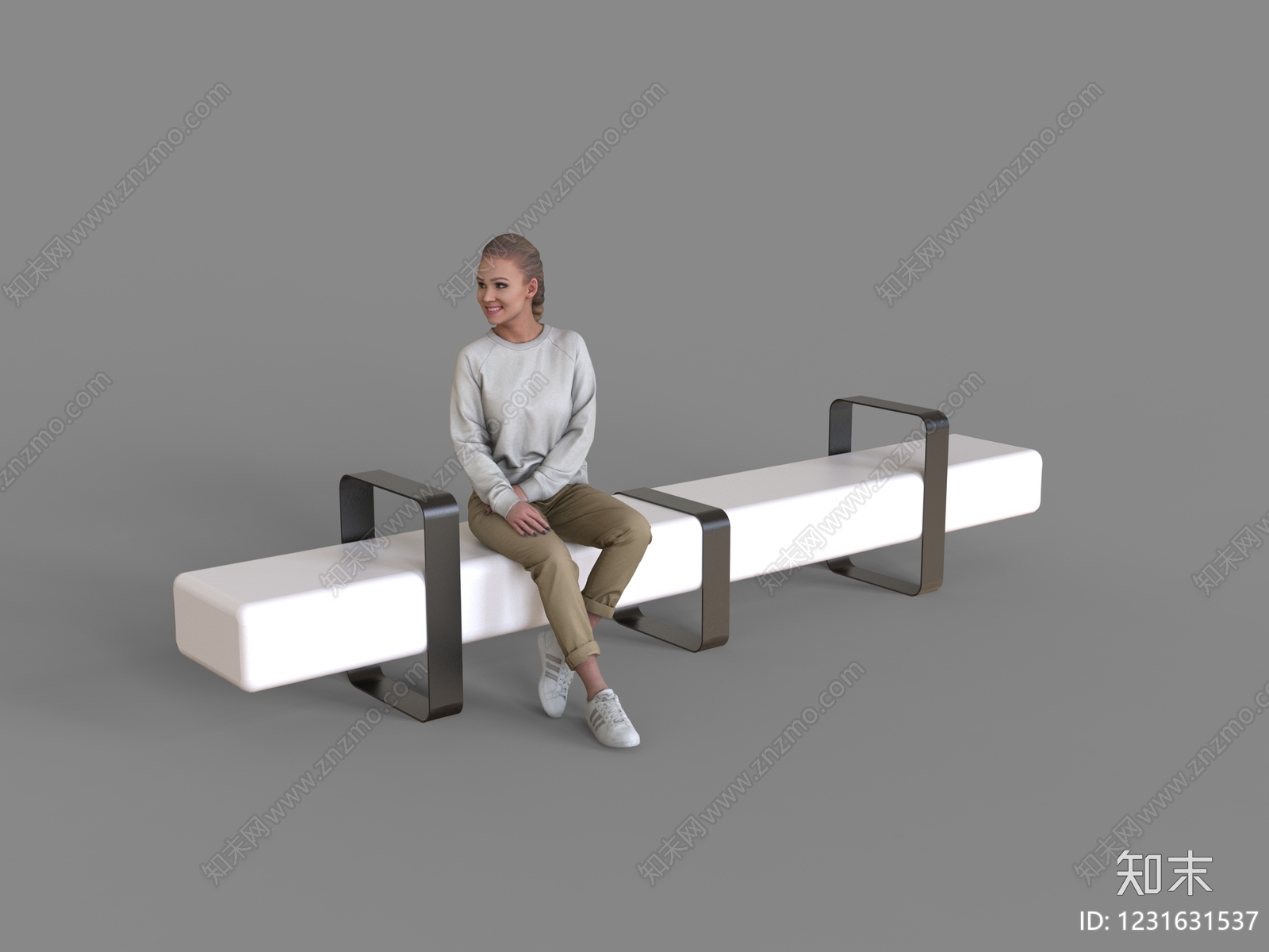 极简户外椅3D模型下载【ID:1231631537】