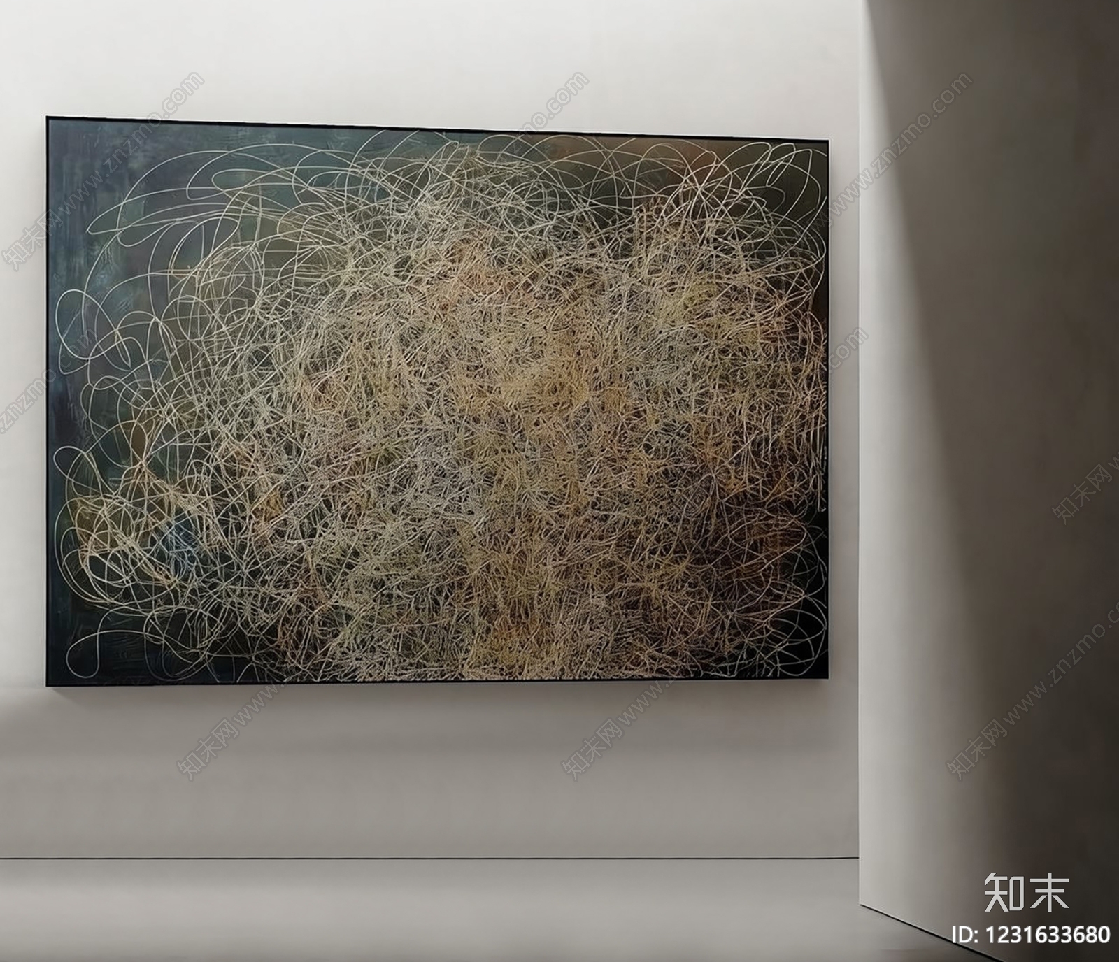 极简抽象画SU模型下载【ID:1231633680】