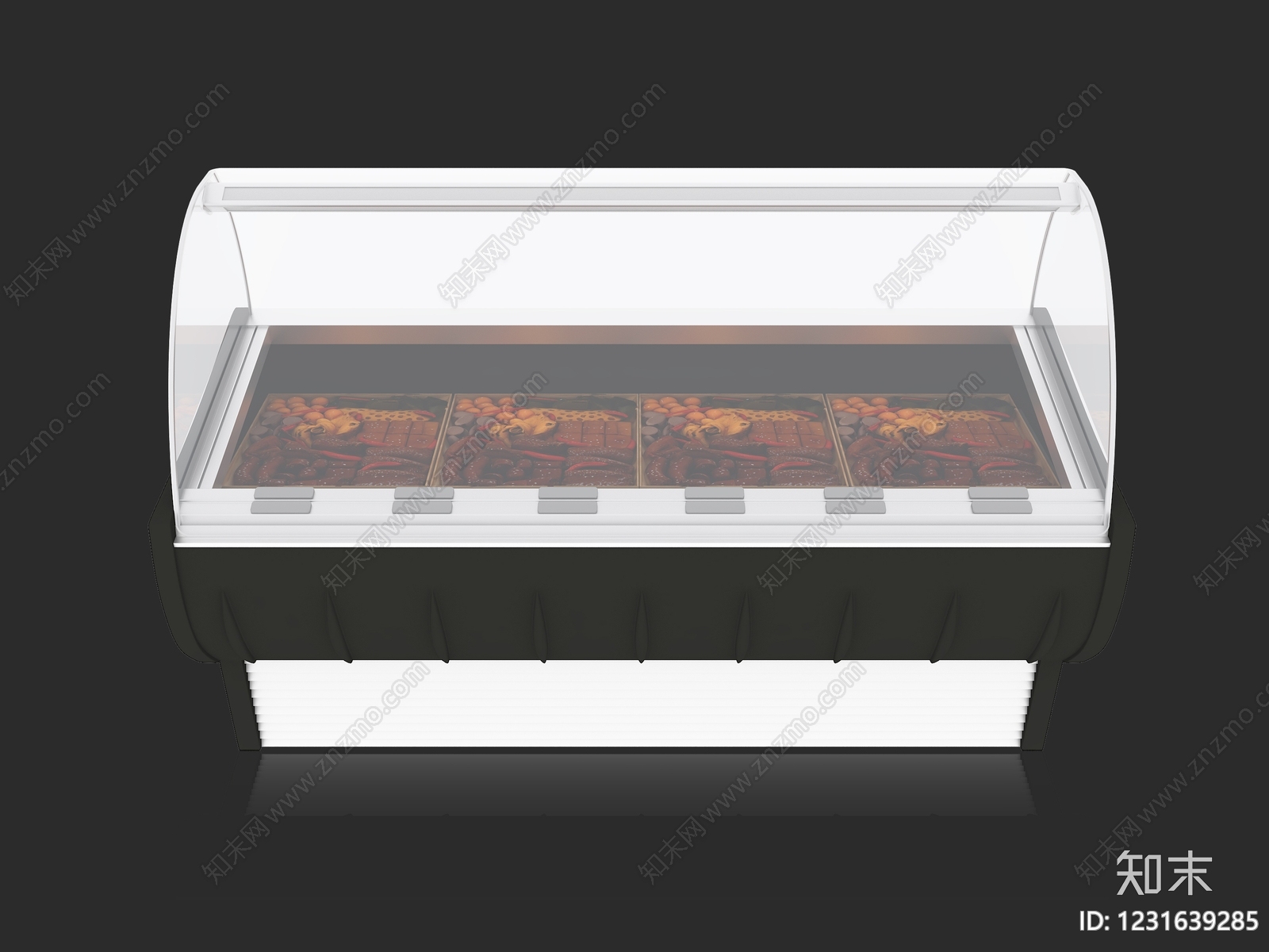 现代冰柜3D模型渲染效果图
