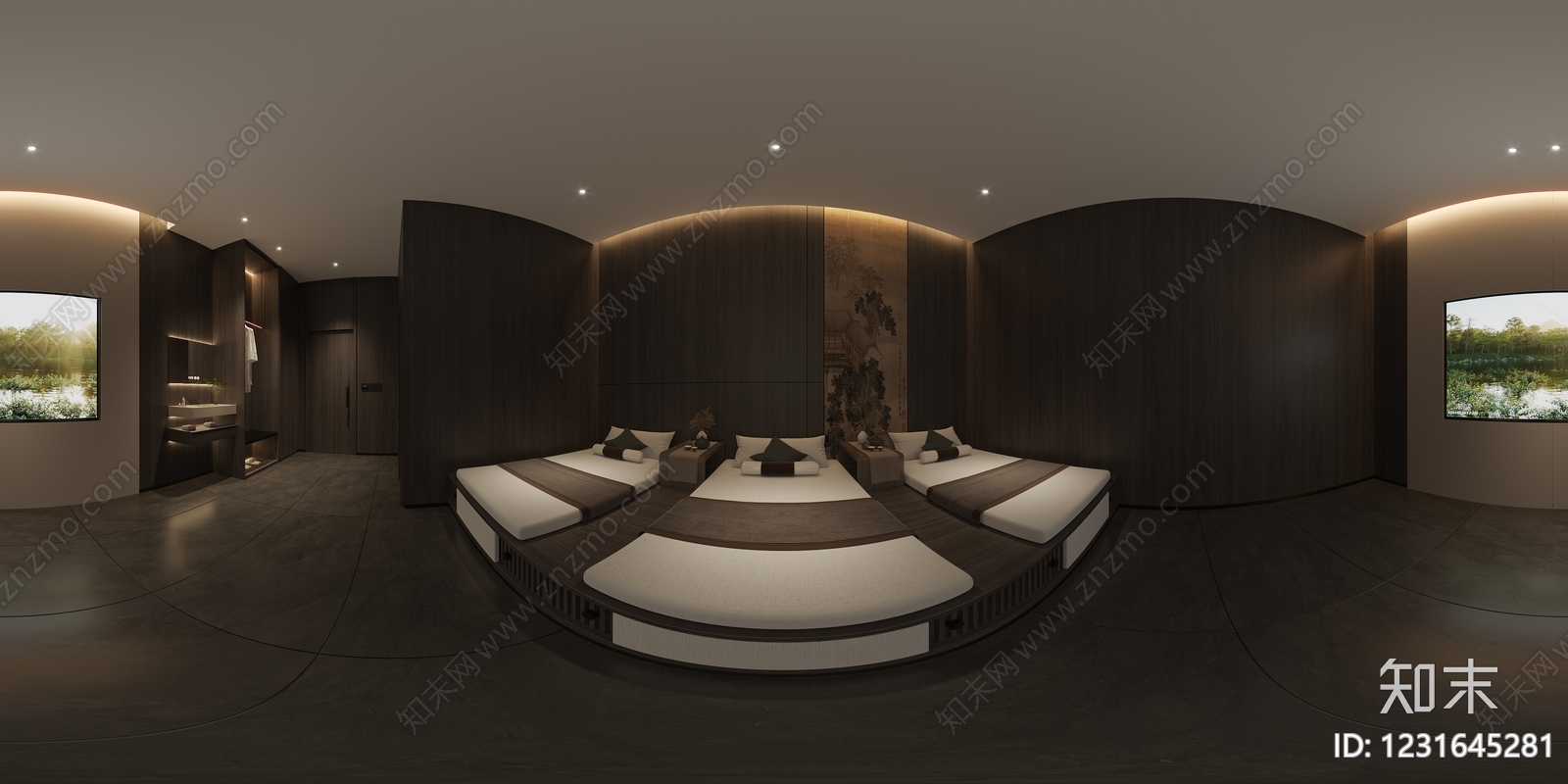 新中式足浴店3D模型下载【ID:1231645281】
