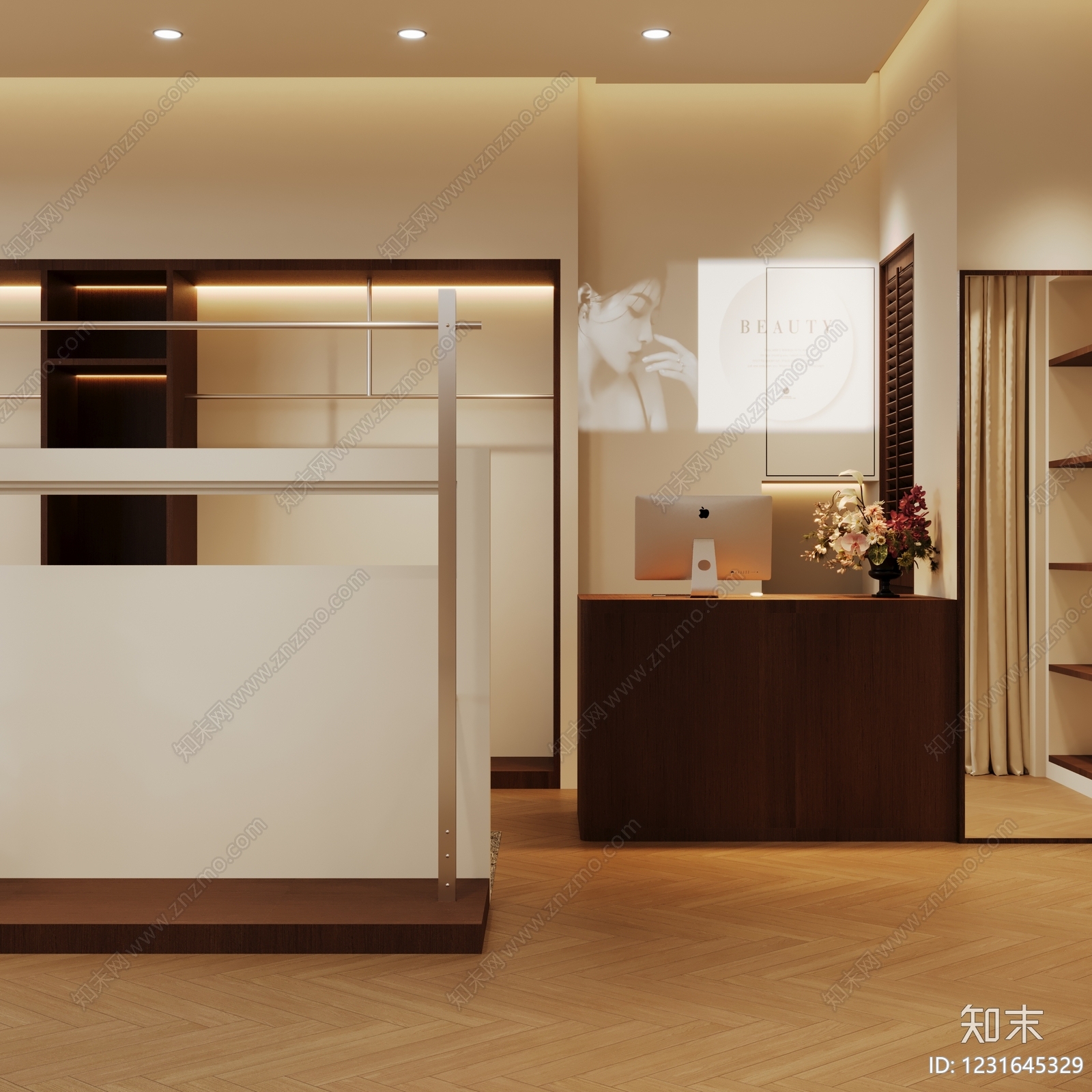 中古风服装店3D模型下载【ID:1231645329】