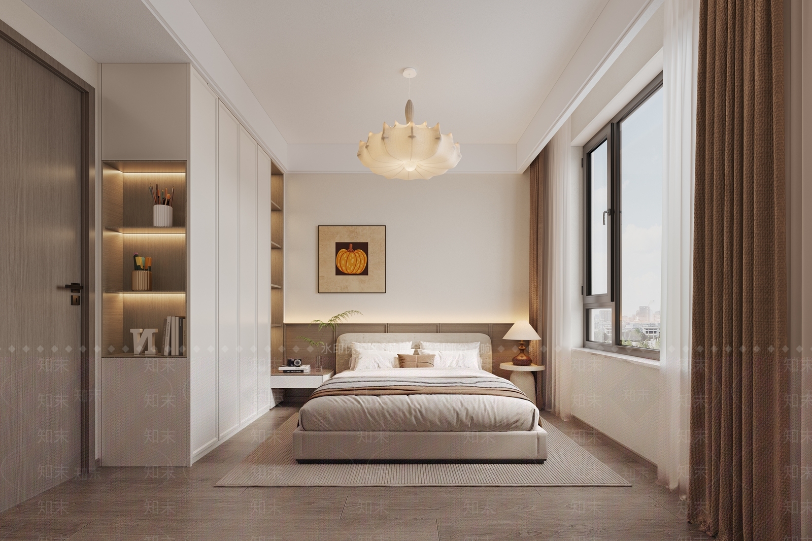 现代简约家居卧室3D模型下载【ID:1231647168】
