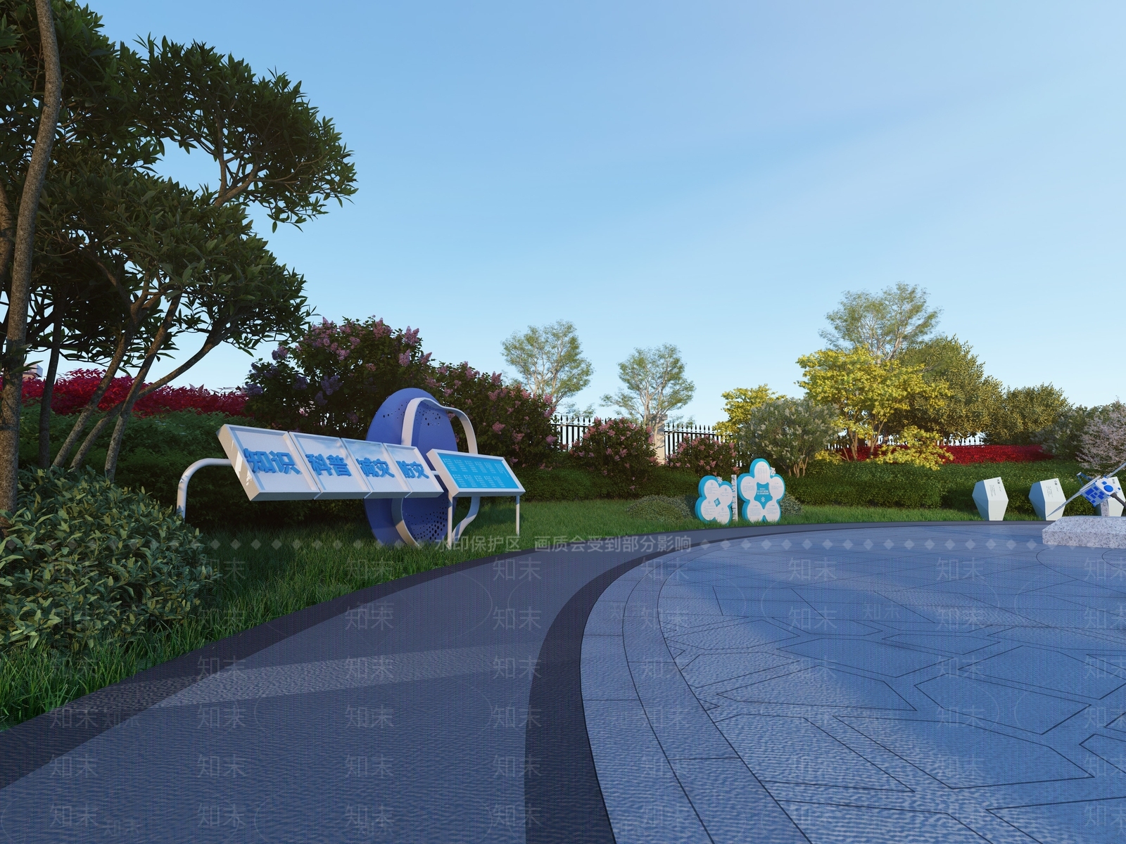 现代景观导视3D模型下载【ID:1231647925】
