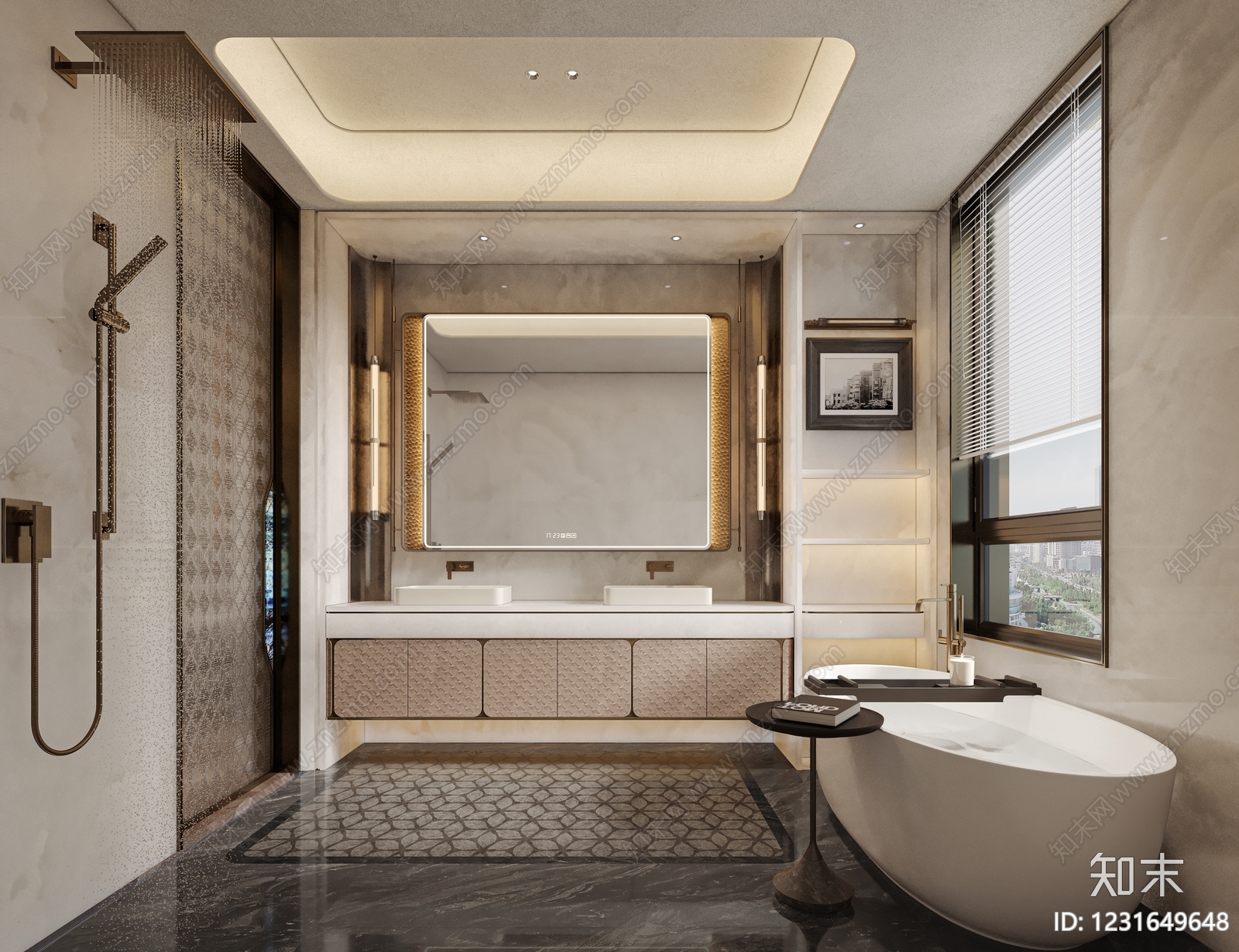 主卧3D模型下载【ID:1231649648】