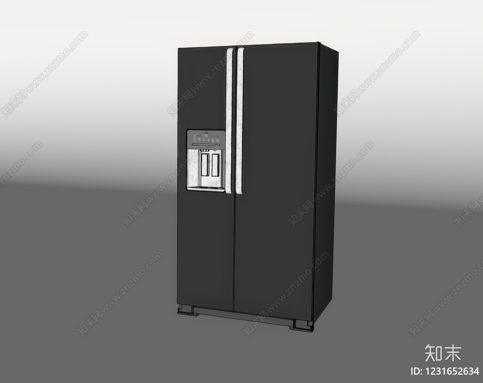 冰箱SU模型下载【ID:1231652634】