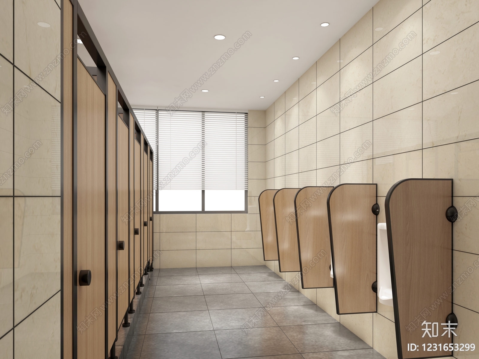 现代简约公共卫生间3D模型下载【ID:1231653299】