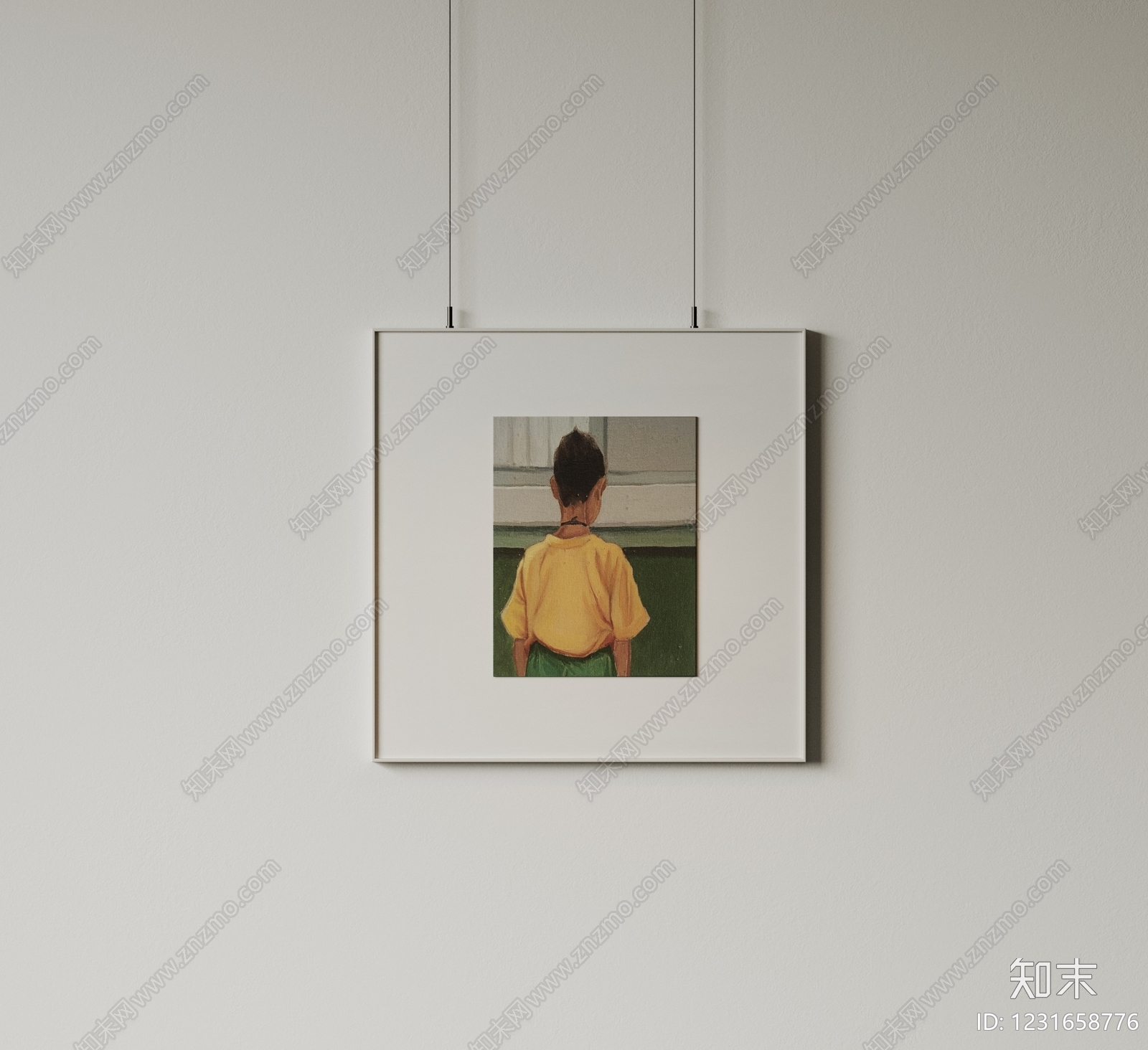 极简儿童挂画SU模型下载【ID:1231658776】