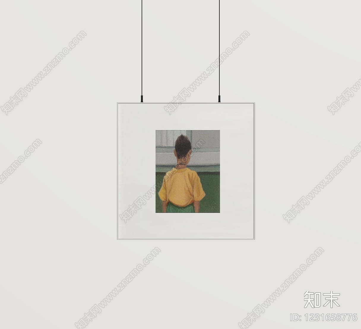 极简儿童挂画SU模型下载【ID:1231658776】