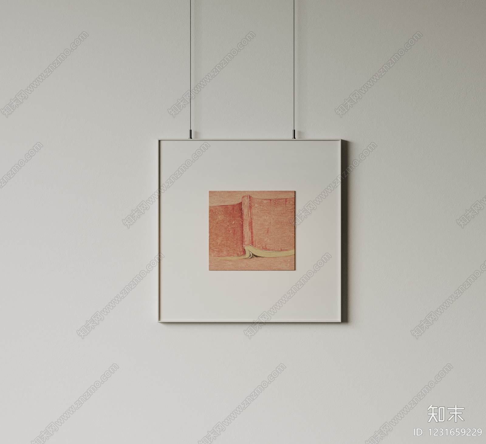 极简抽象挂画3D模型下载【ID:1231659229】