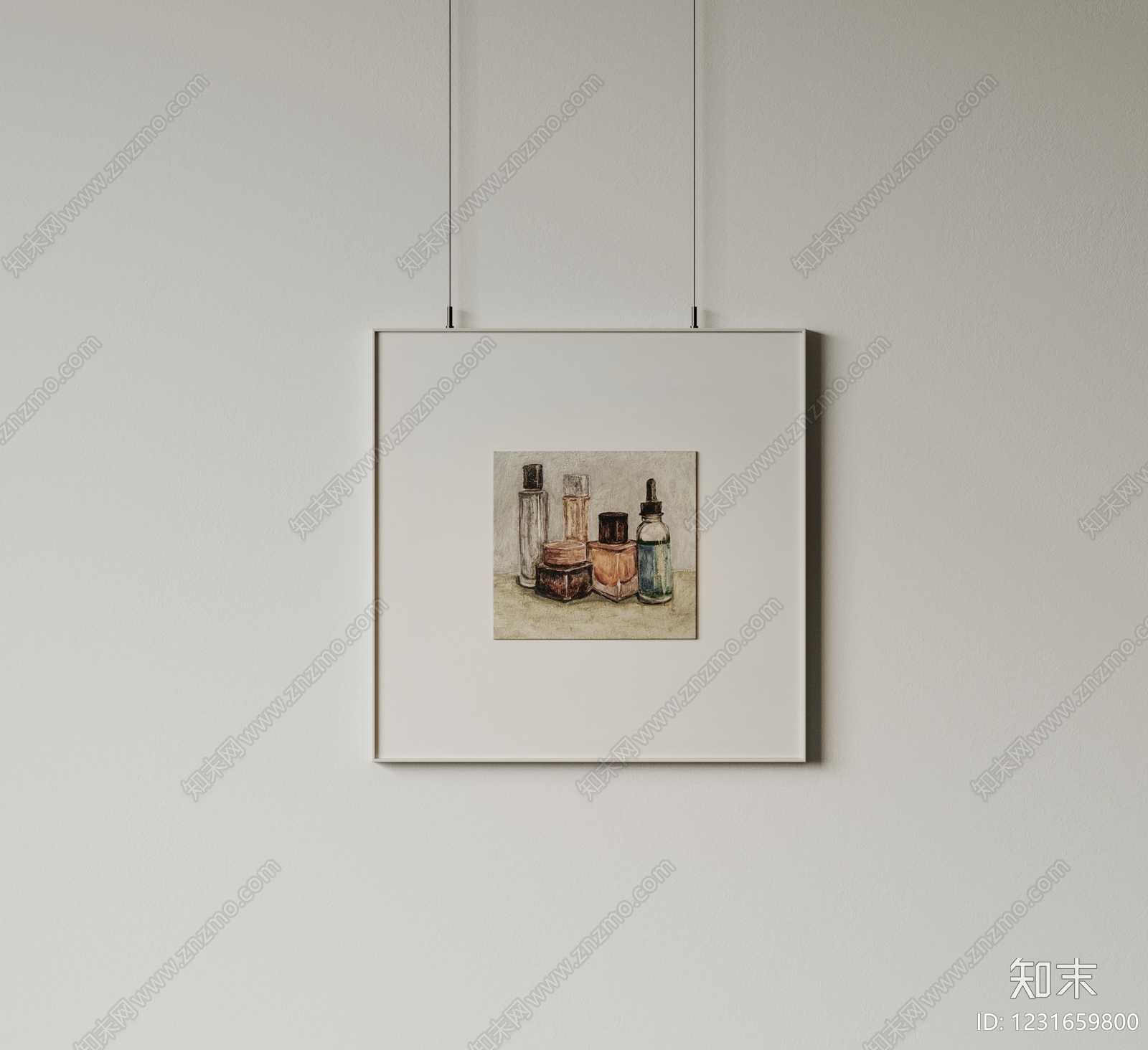 极简抽象画SU模型下载【ID:1231659800】