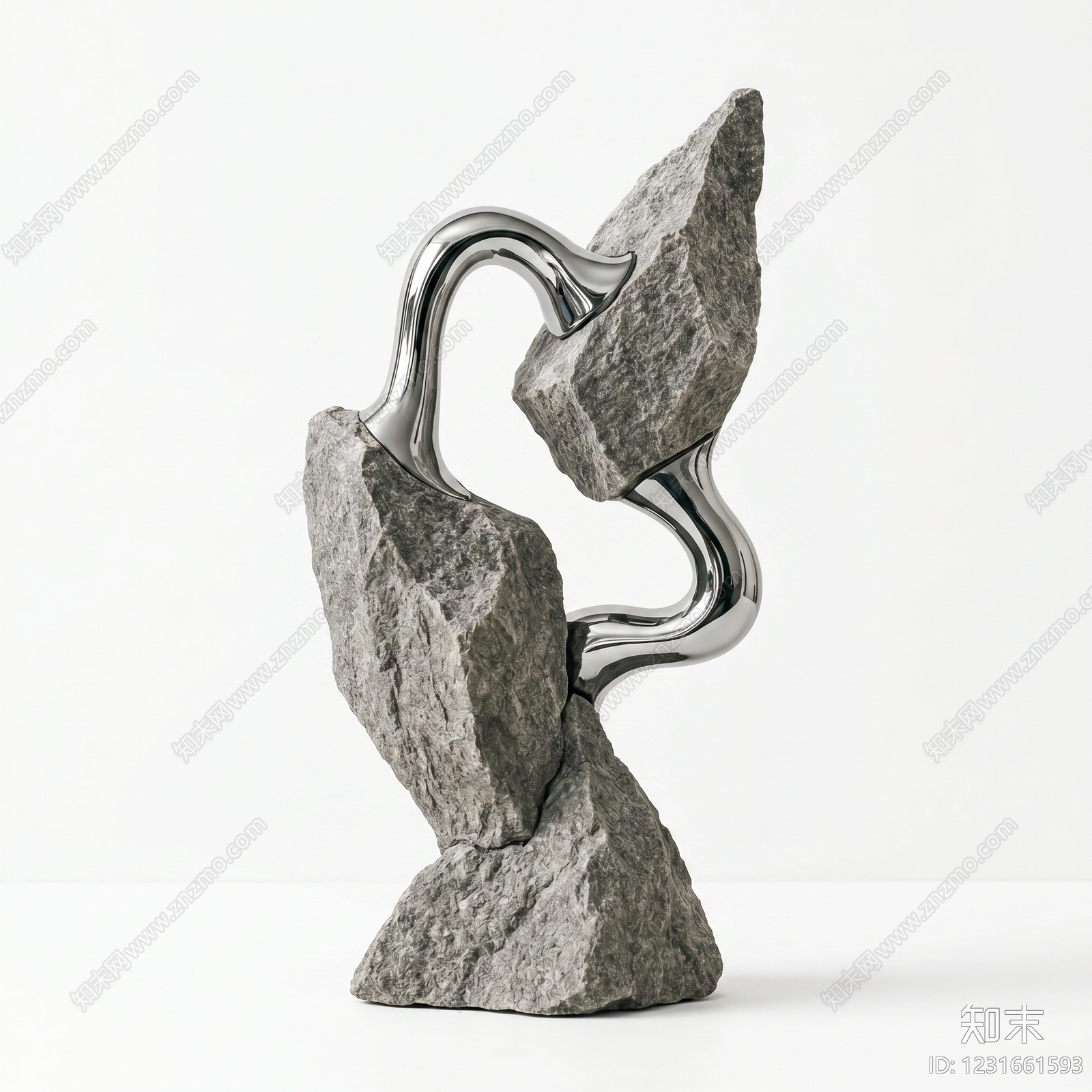 极简雕塑摆件3D模型下载【ID:1231661593】