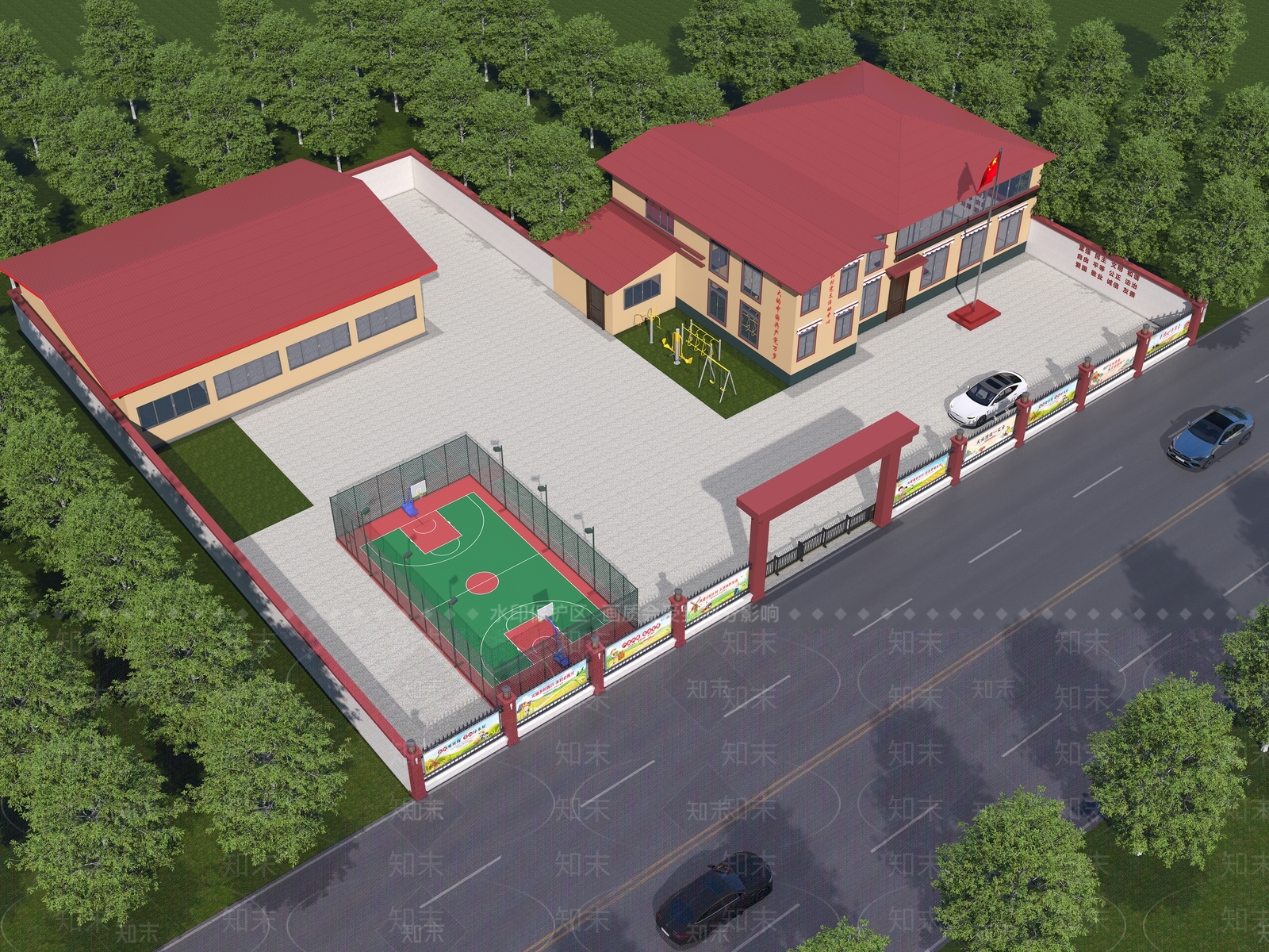 现代社区服务中心3D模型下载【ID:1231664795】