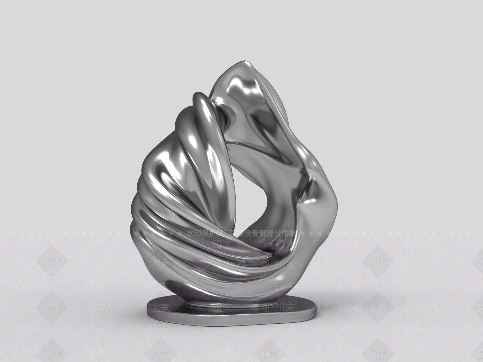 现代景观雕塑3D模型下载【ID:1231670299】