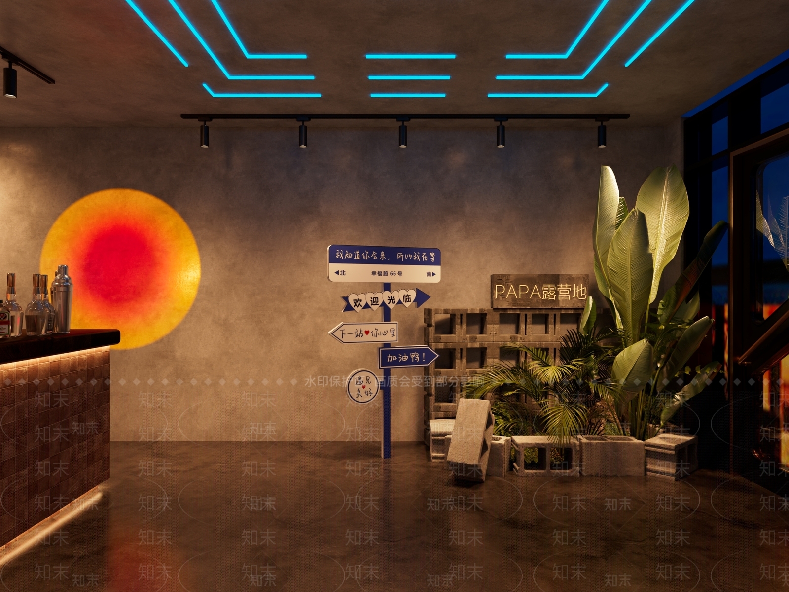 复古工业风酒馆3D模型下载【ID:1231669408】