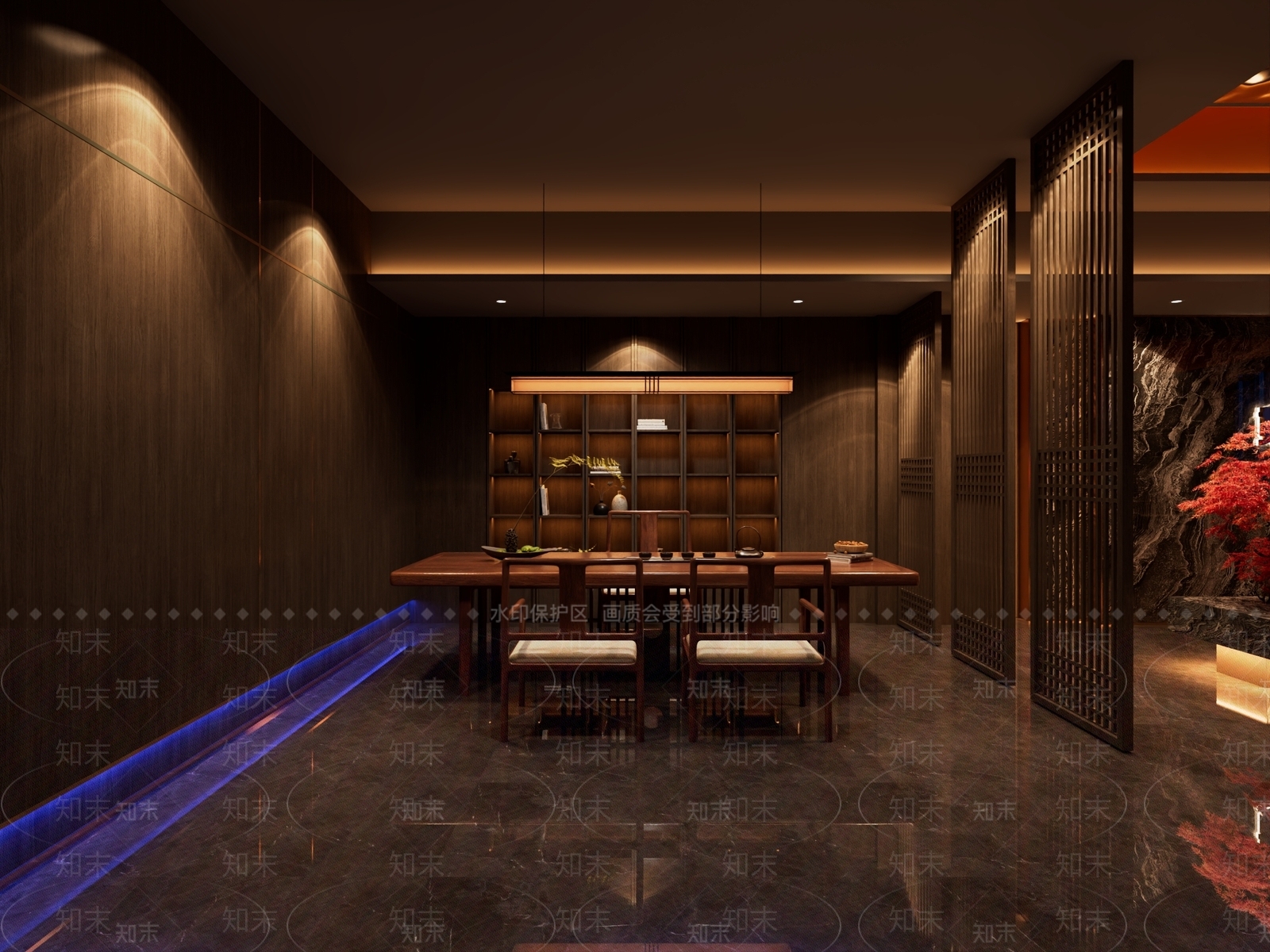 新中式足浴店3D模型下载【ID:1231670377】